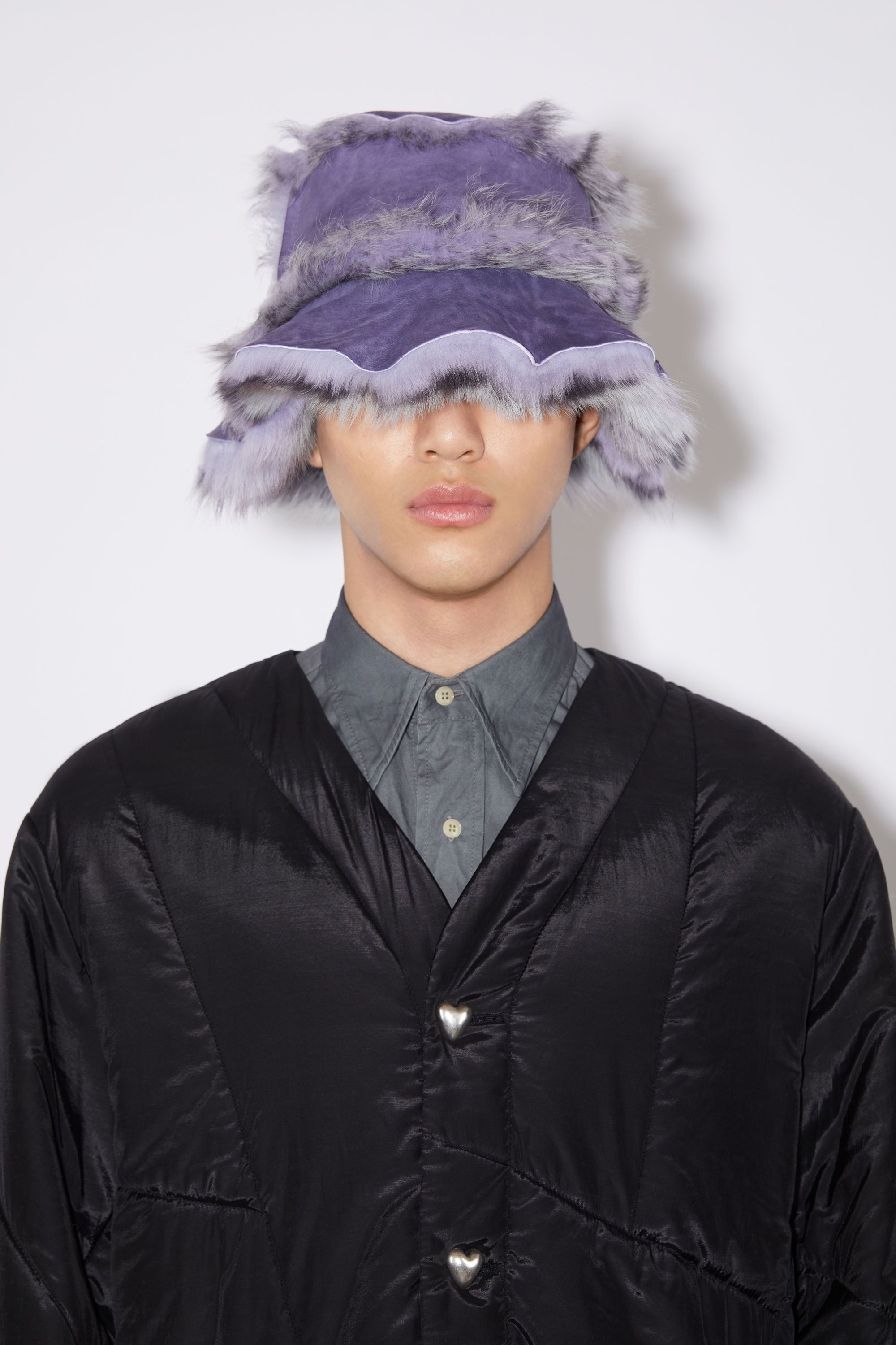 Acne Studios o1y1224 Size: 7 1/2 / (Cap & Hat) in Lilac Purple Size ONE SIZE - 2 Thumbnail