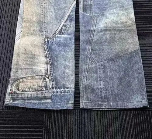 VIBE Vintage washed digital patchwork printed rare jeans Size US 32 / EU 48 - 7 Thumbnail