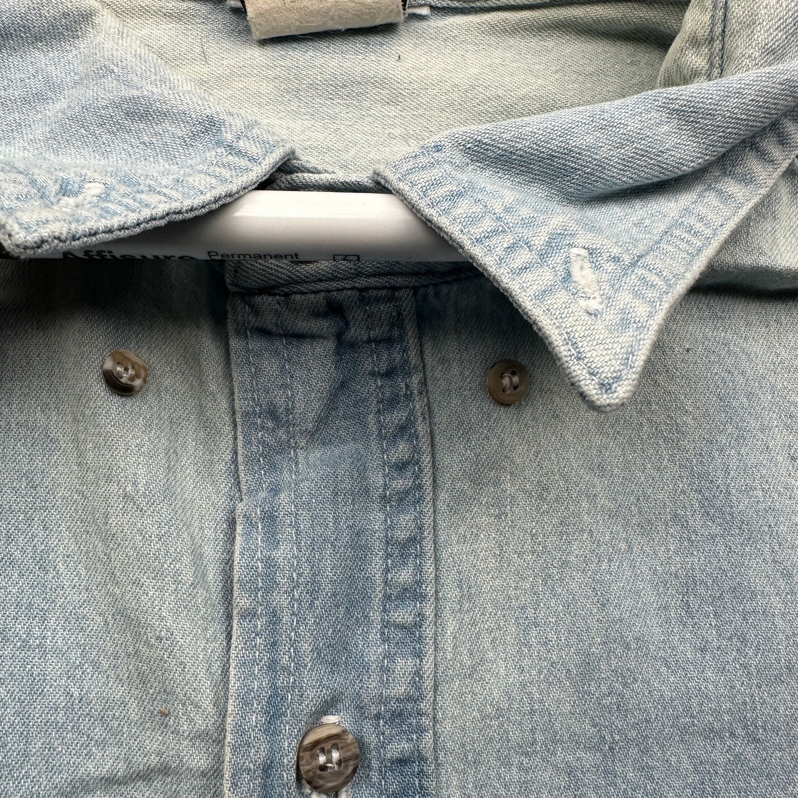 Mickey Unlimited Vintage Mickey Unlimited Disney Denim Button Shirt Mens 2XL Size US XXL / EU 58 / 5 - 9 Thumbnail