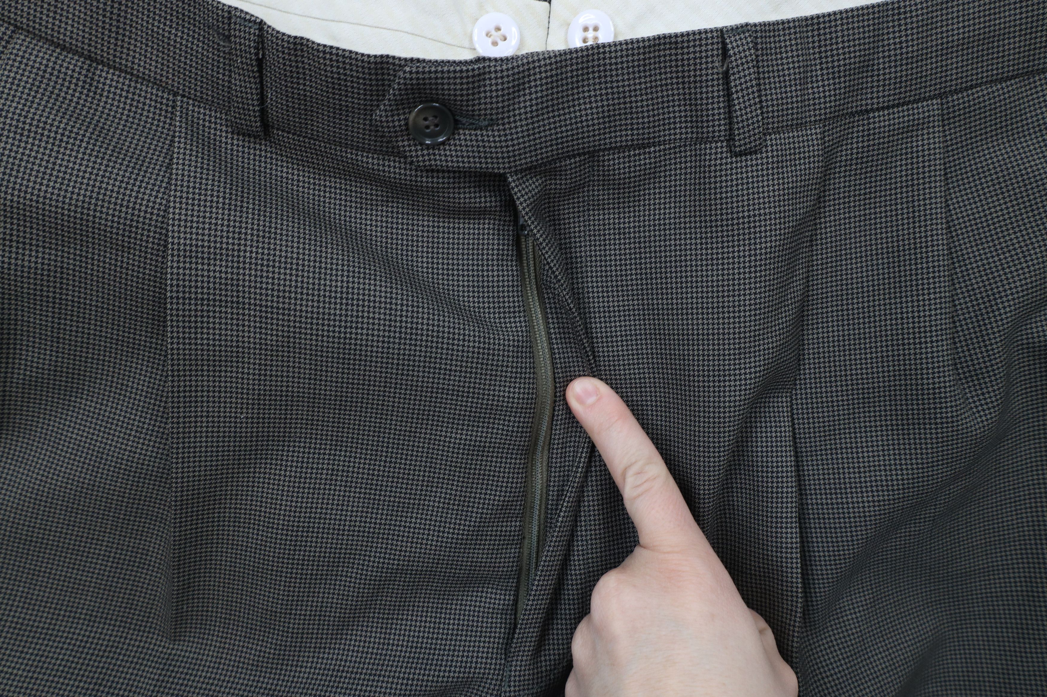 Vintage Vintage 90s Streetwear Houndstooth Wide Leg Chino Pants Size US 38 / EU 54 - 5 Thumbnail