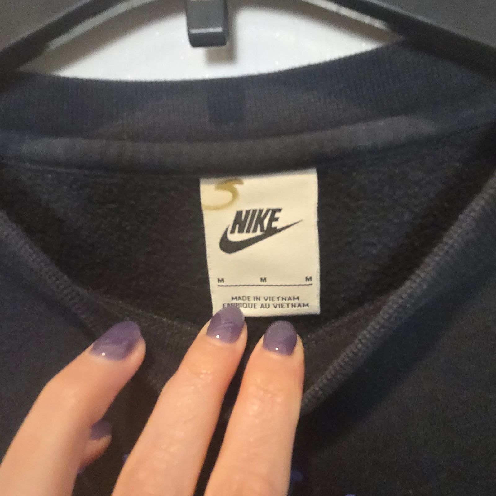 Nike Nike Air Swoosh Crew Neck Sweatshirt Black sz M DN5157-010 Size US M / EU 48-50 / 2 - 4 Thumbnail