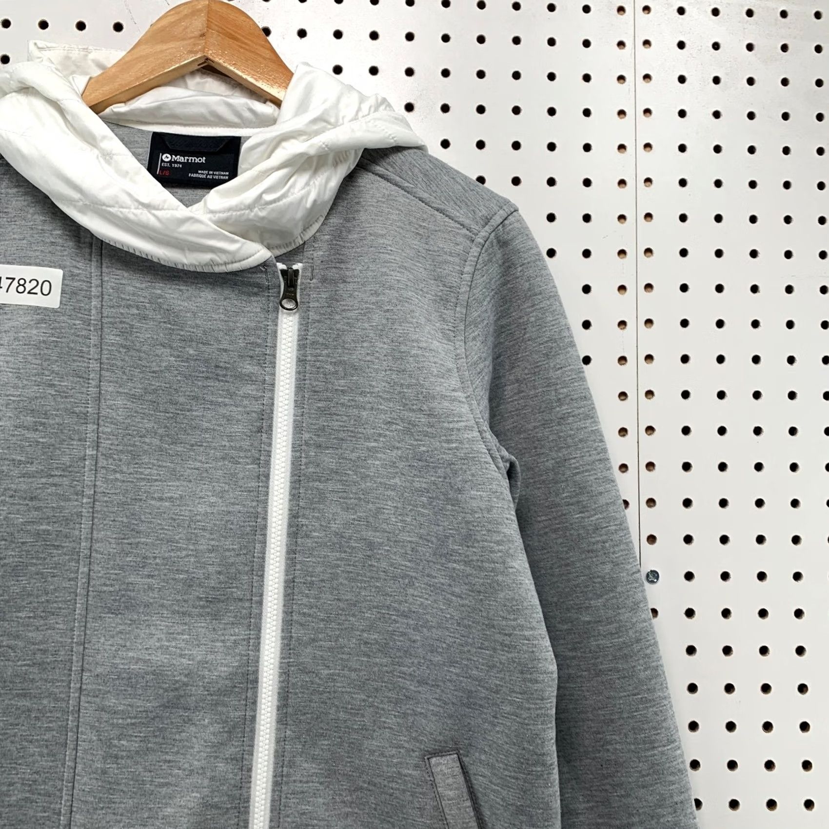 Marmot Marmot Fleece Jacket Womens Large Gray Hooded Zip Asymmetric Size L / US 10 / IT 46 - 7 Thumbnail