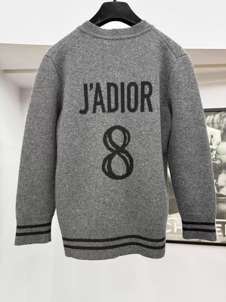 Dior Dior 8-character gray cashmere cardigan coat Size XS / US 0-2 / IT 36-38 - 2 Thumbnail