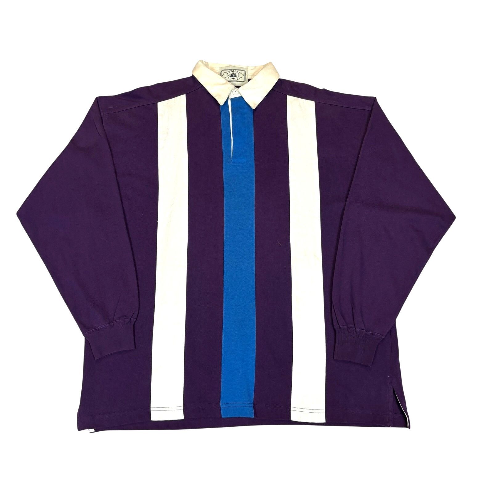 Vintage Vintage Grand Banks Outfitters Stripe Rugby Shirt Men's L Size US L / EU 52-54 / 3 - 1 Thumbnail