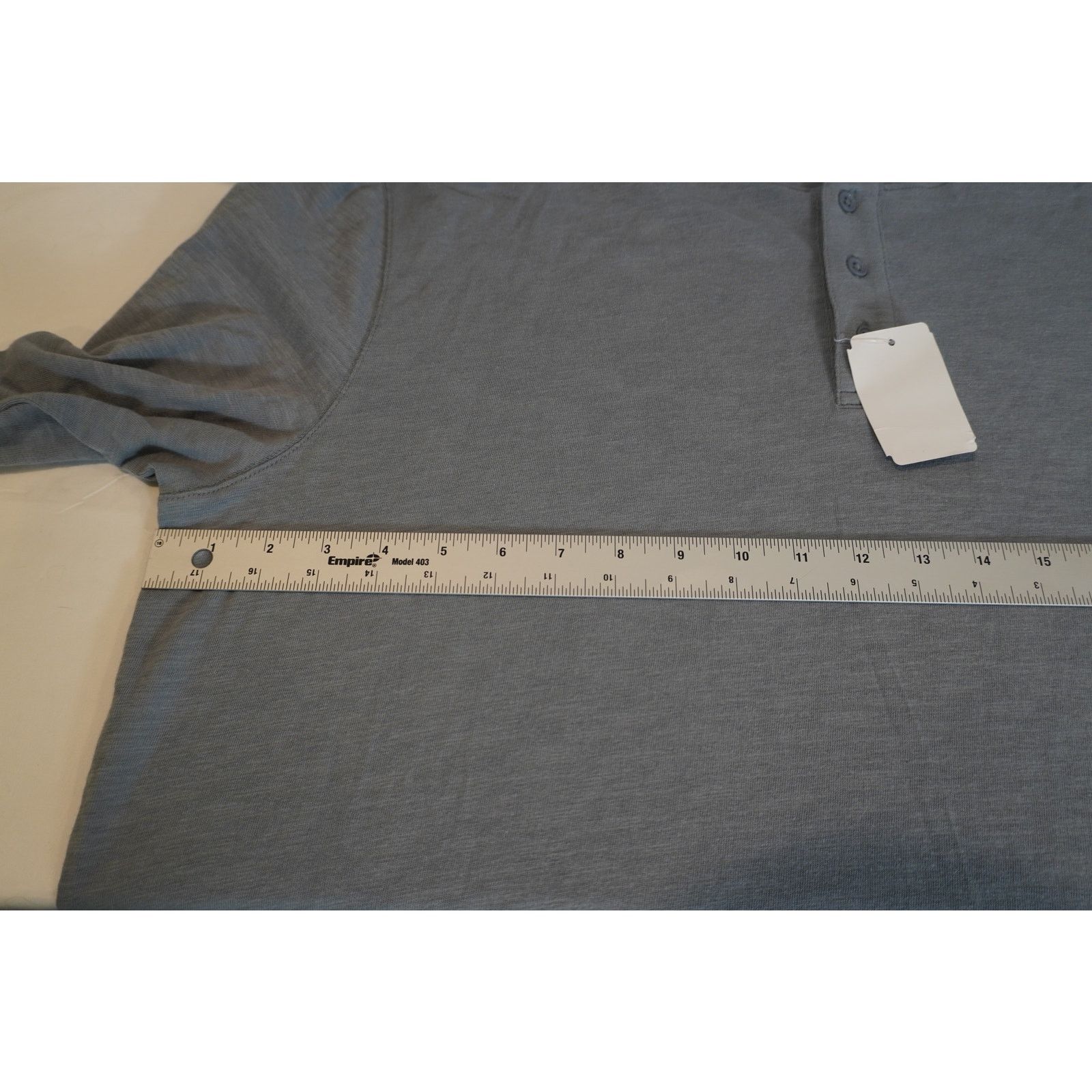 Vince Vince Long Sleeve Henley Shirt 100% Cotton Peru Minimalist Size US XXL / EU 58 / 5 - 3 Thumbnail