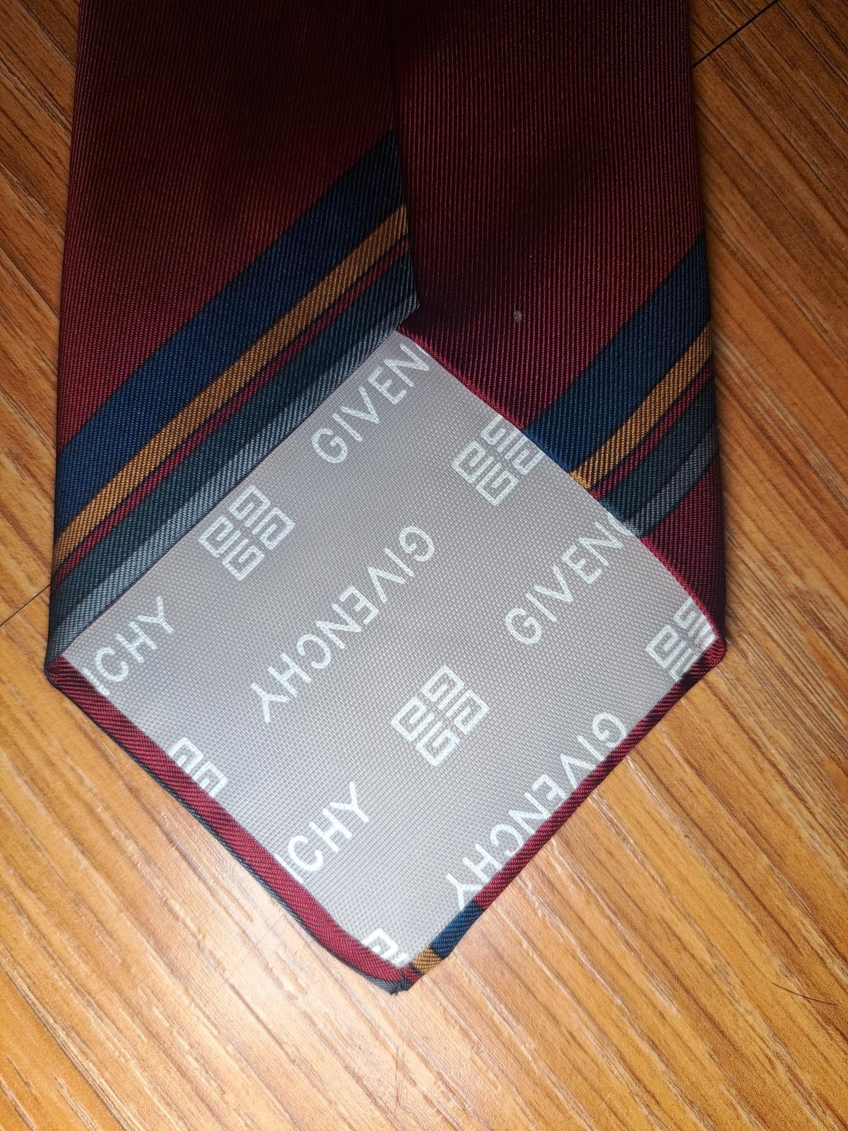 Givenchy Givenchy Silk Tie Red Multicolor Striped Made in Italy Size ONE SIZE - 4 Thumbnail