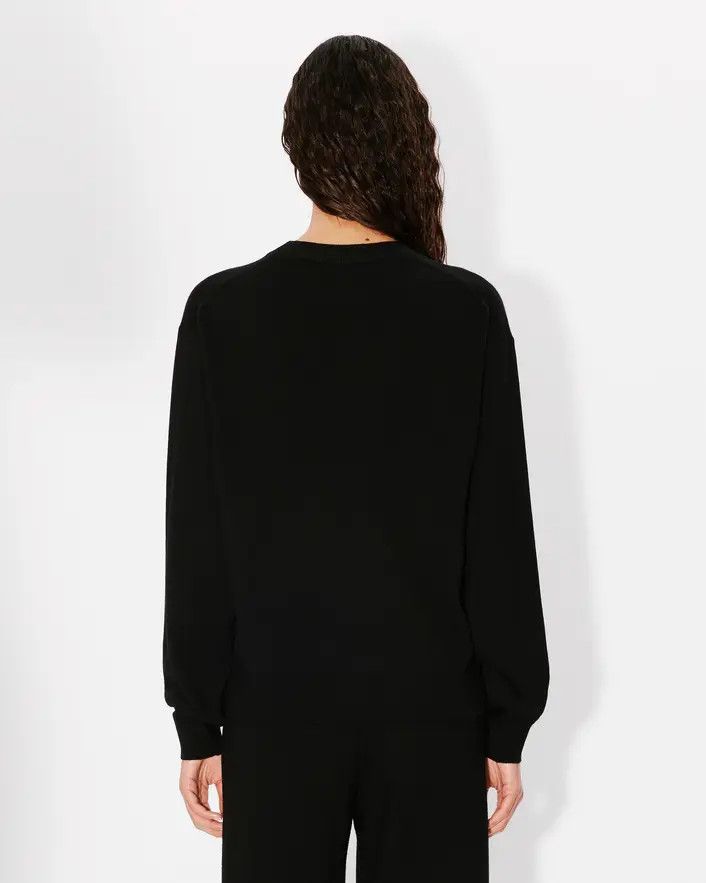 Kenzo o1s22i1n0125 Boke Flower Sweater in Black Size L / US 10 / IT 46 - 4 Thumbnail
