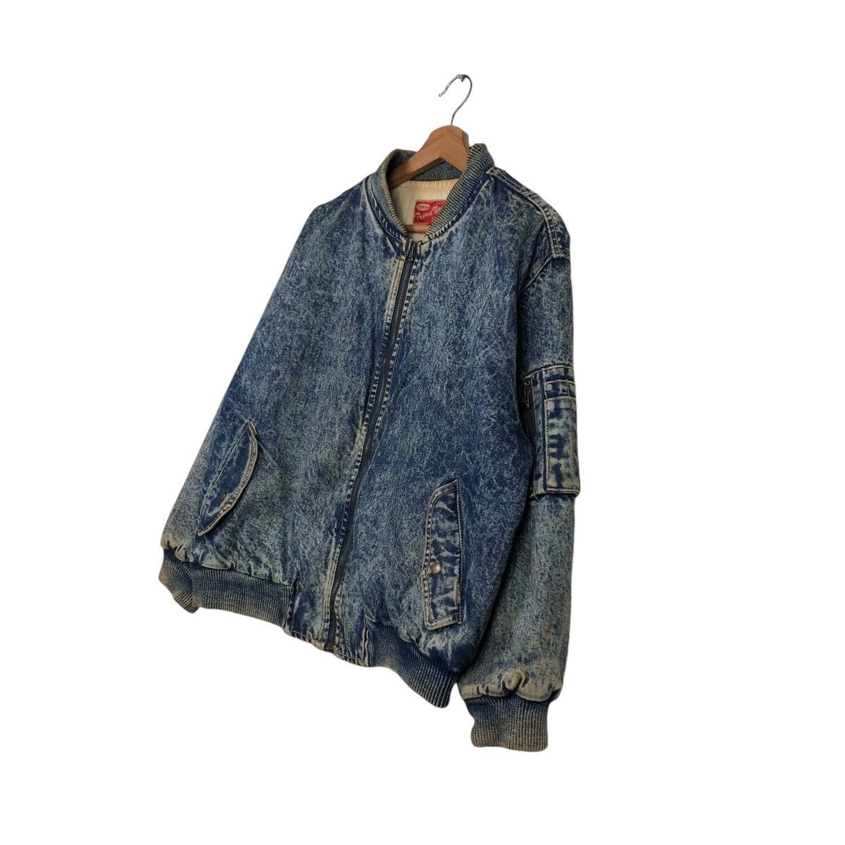 Hysteric Glamour 🔥VINTAGE BOMBER JACKET DENIM MADSTATION BIG LOGO Size US M / EU 48-50 / 2 - 4 Thumbnail