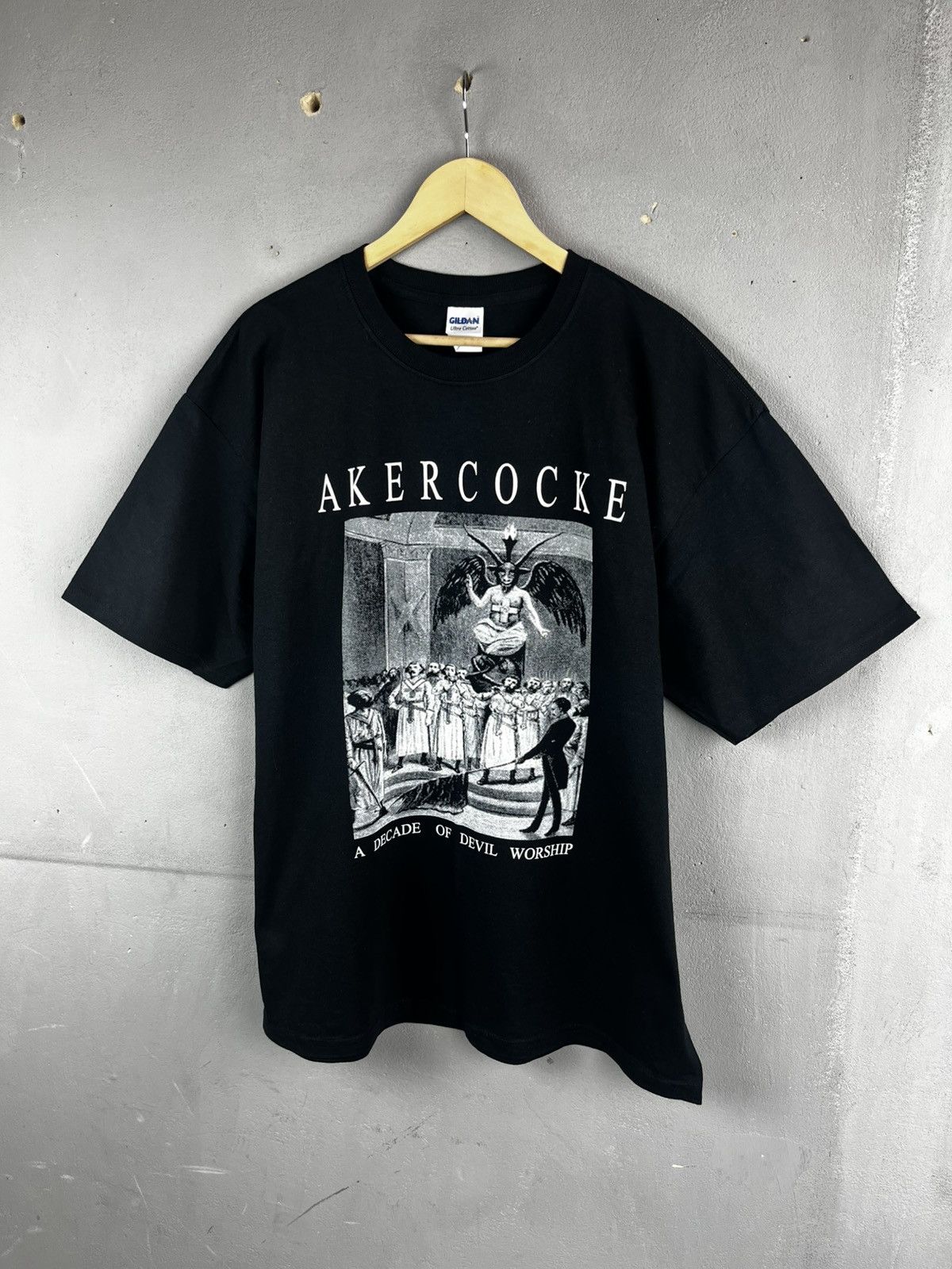 Band Tees Akercocke - A Decade of Devil Worship shirt size L Size US XL / EU 56 / 4 - 6 Thumbnail