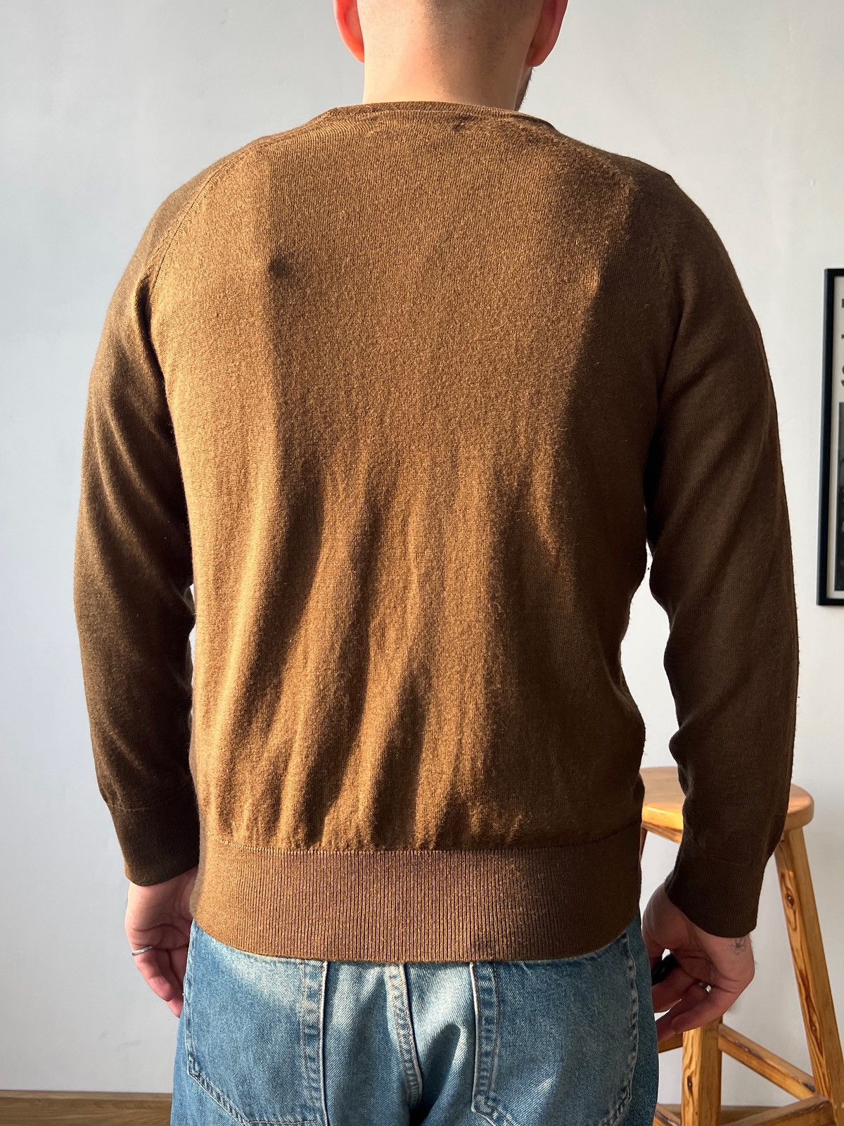 Universal Works Universal Works Men’s Wool Blend Brown Cardigan Size M Size US M / EU 48-50 / 2 - 3 Thumbnail