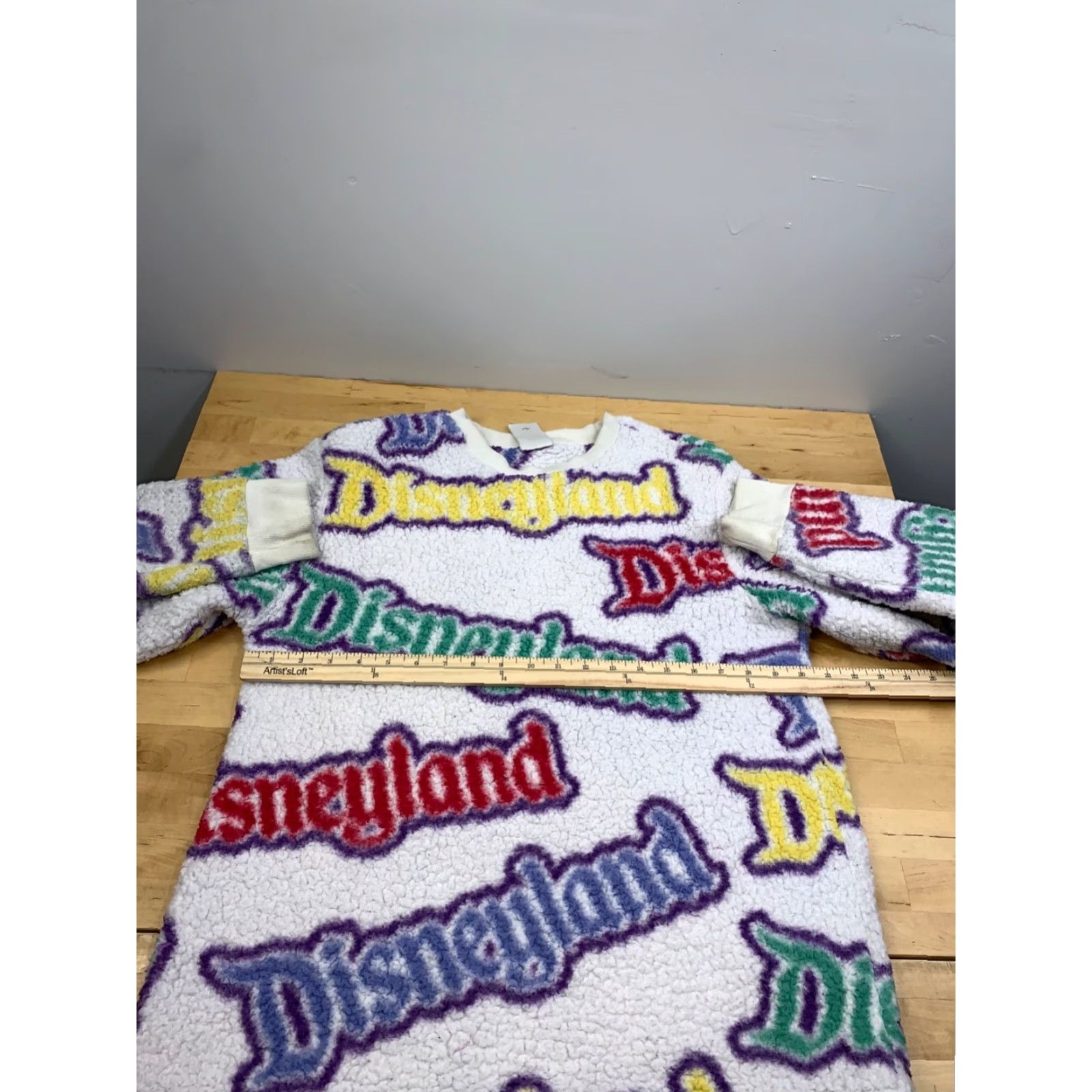 Disney Disneyland Sweatshirt Womens M Logo White Pullover Crew Neck Fleece Logo Disney 12244 Modern Classic Size M / US 6-8 / IT 42-44 - 5 Thumbnail