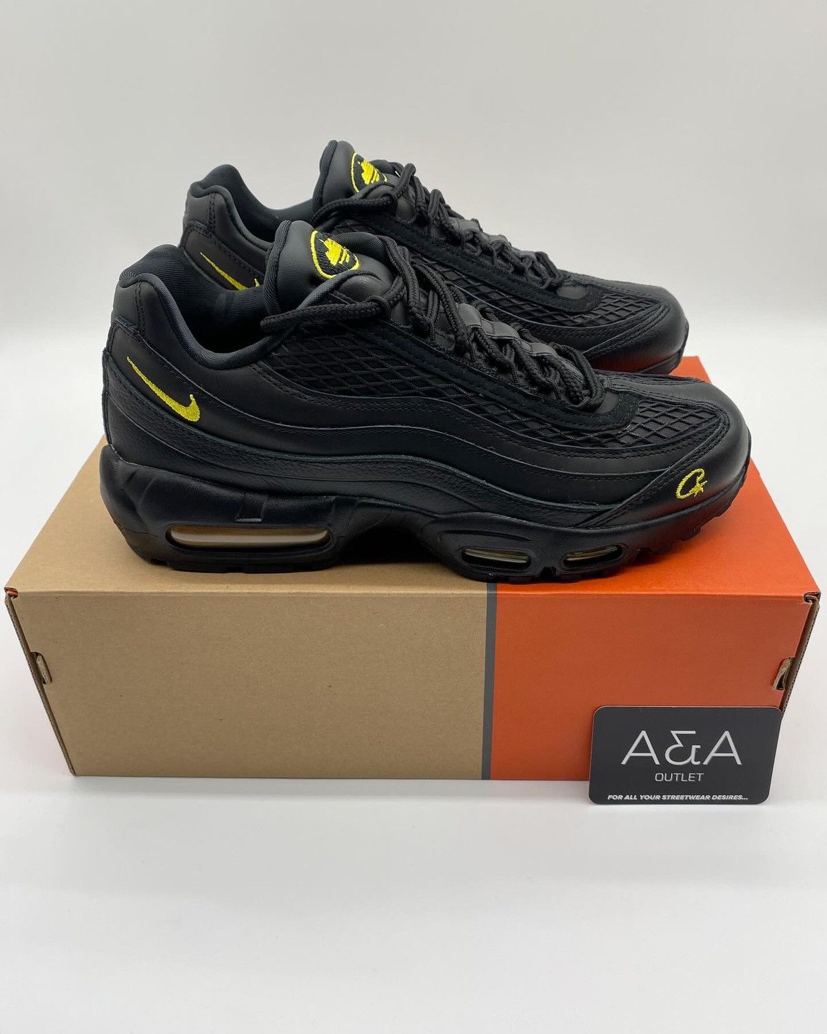 Corteiz × Nike Nike Air Max 95 Corteiz Honey Black US 8 Brand New Size US 8 / EU 41 - 1 Thumbnail