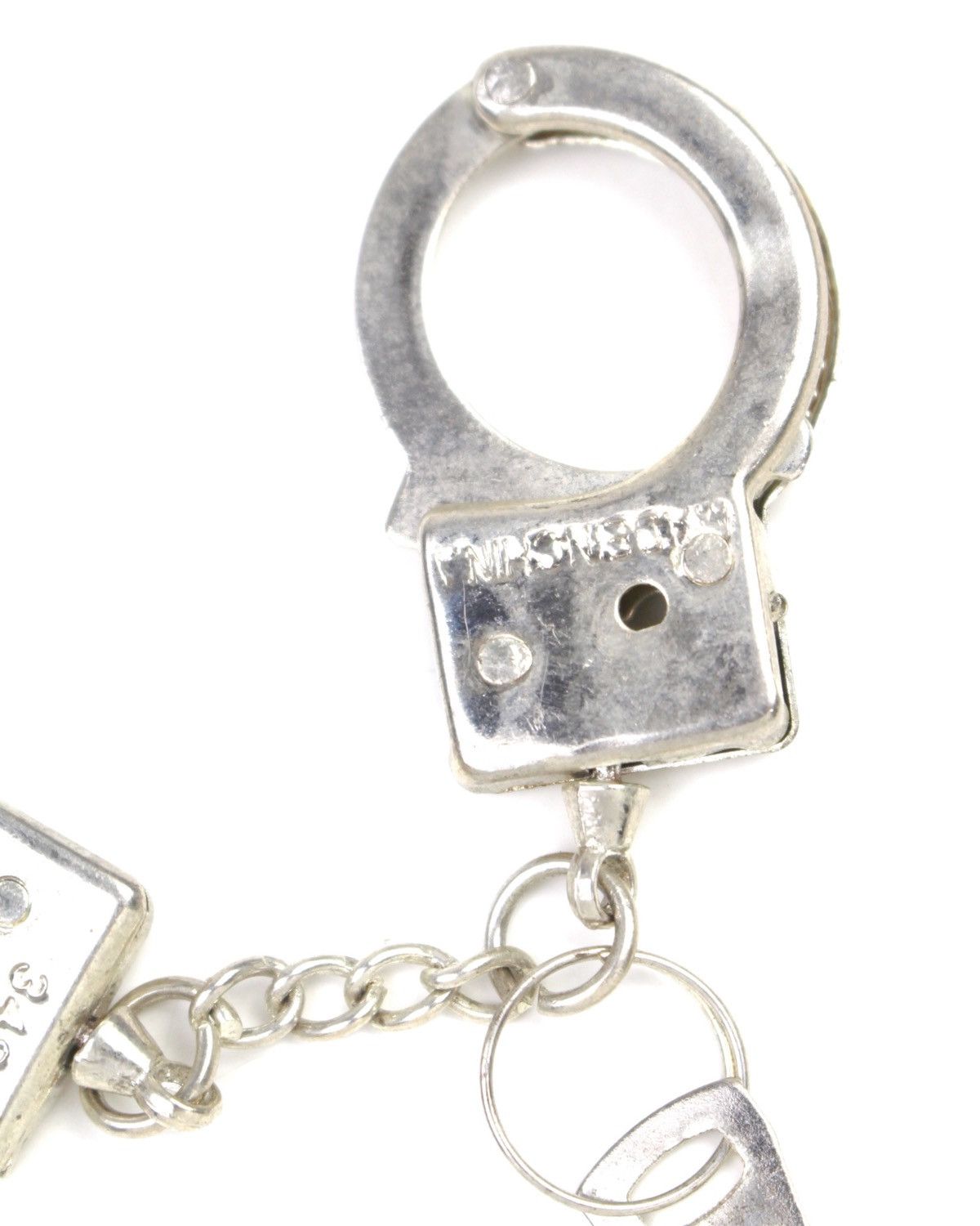 Vintage 2000S 348 TOY MINI METAL HANDCUFF KEYCHAIN Size ONE SIZE - 4 Thumbnail