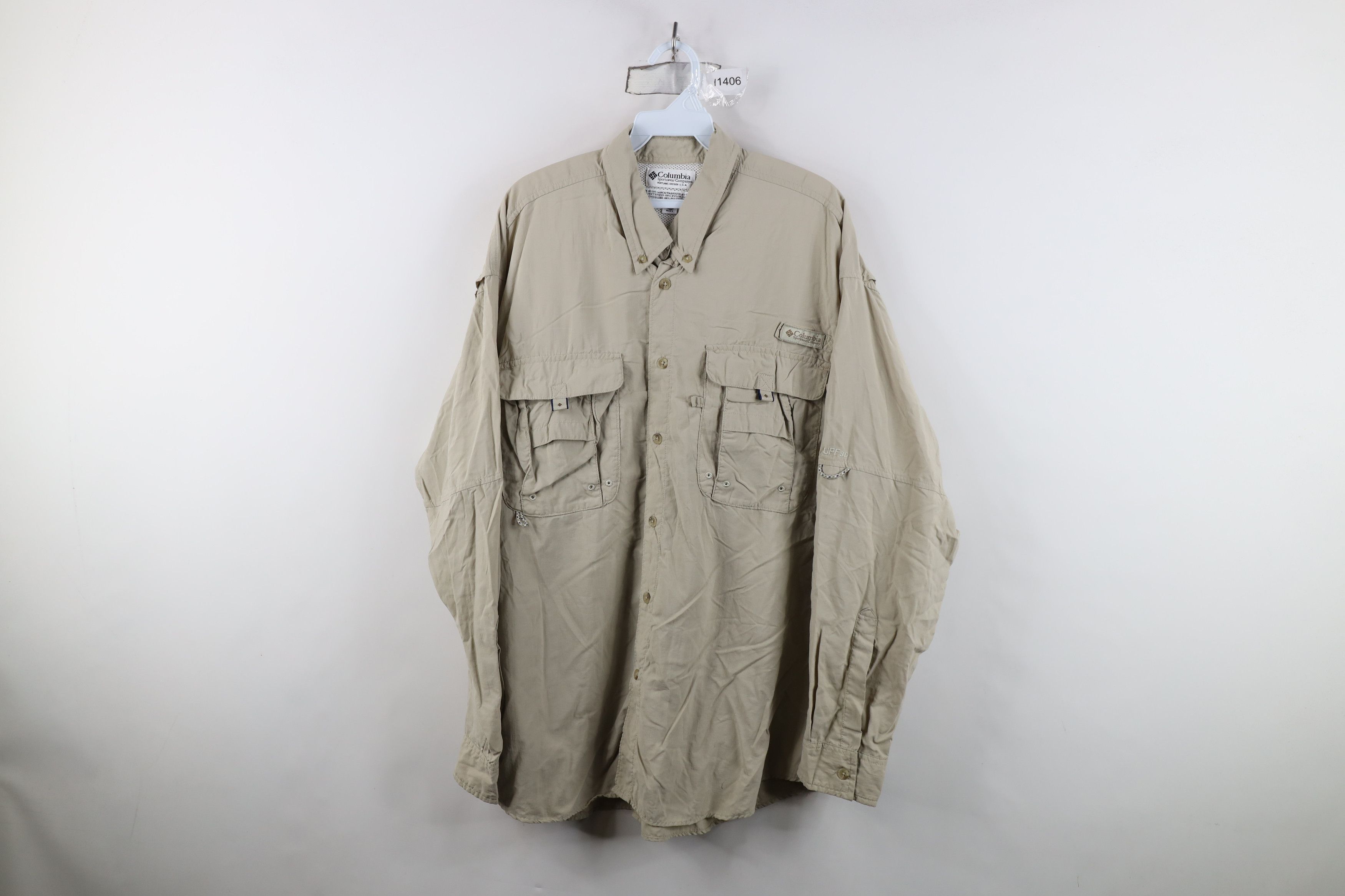 Columbia Vintage Columbia PFG Outdoor Fishing Trekking Button Shirt Size US L / EU 52-54 / 3 - 1 Thumbnail