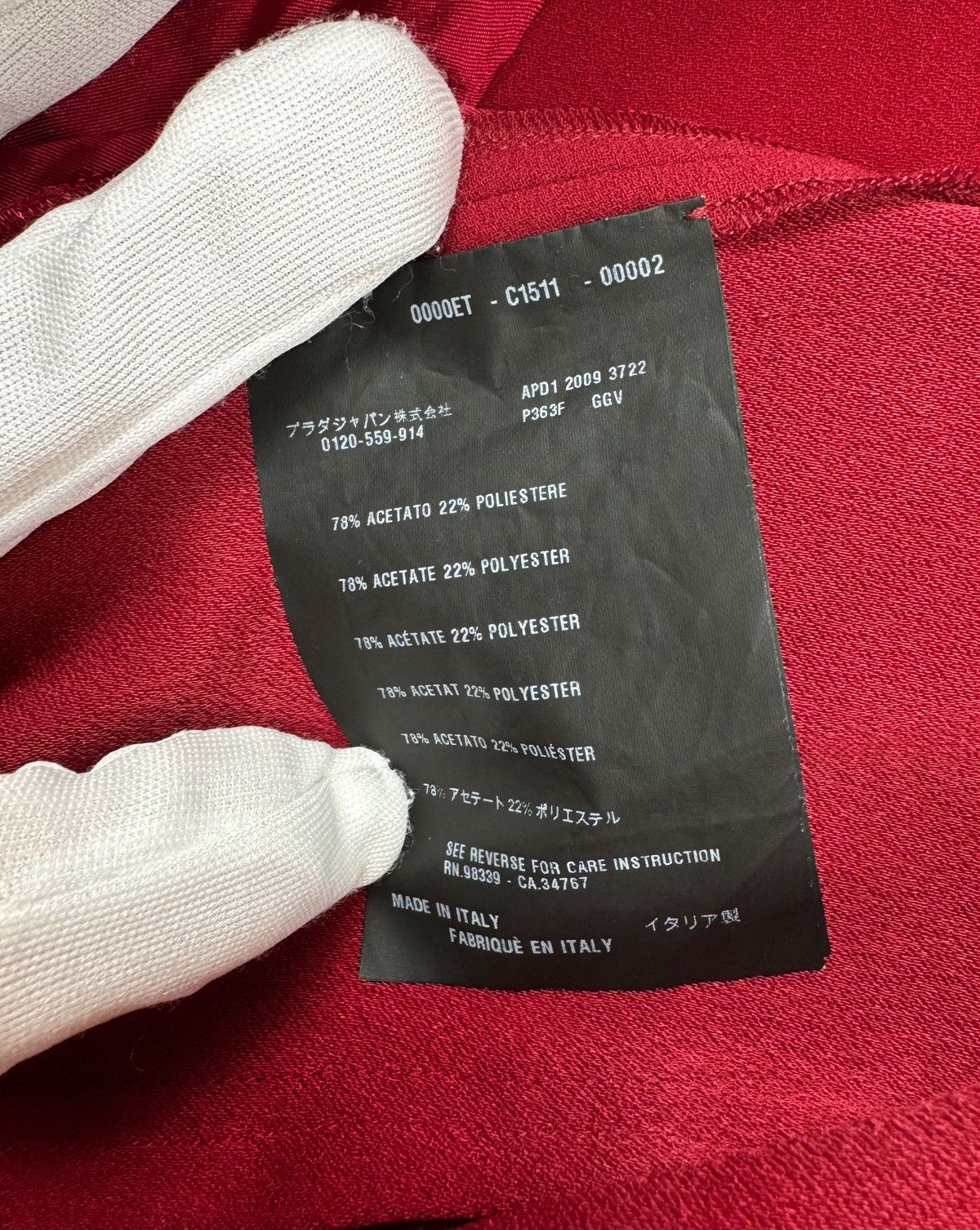 Prada Prada Red Mid-Length Cocktail /Day Dress Size M / US 6-8 / IT 42-44 - 12 Thumbnail