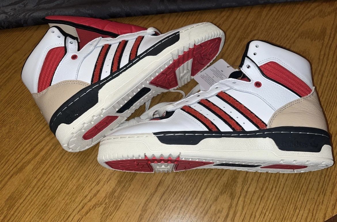 Adidas Adidas RIVALRY Hi (Cloud White Glory Red) | Grailed