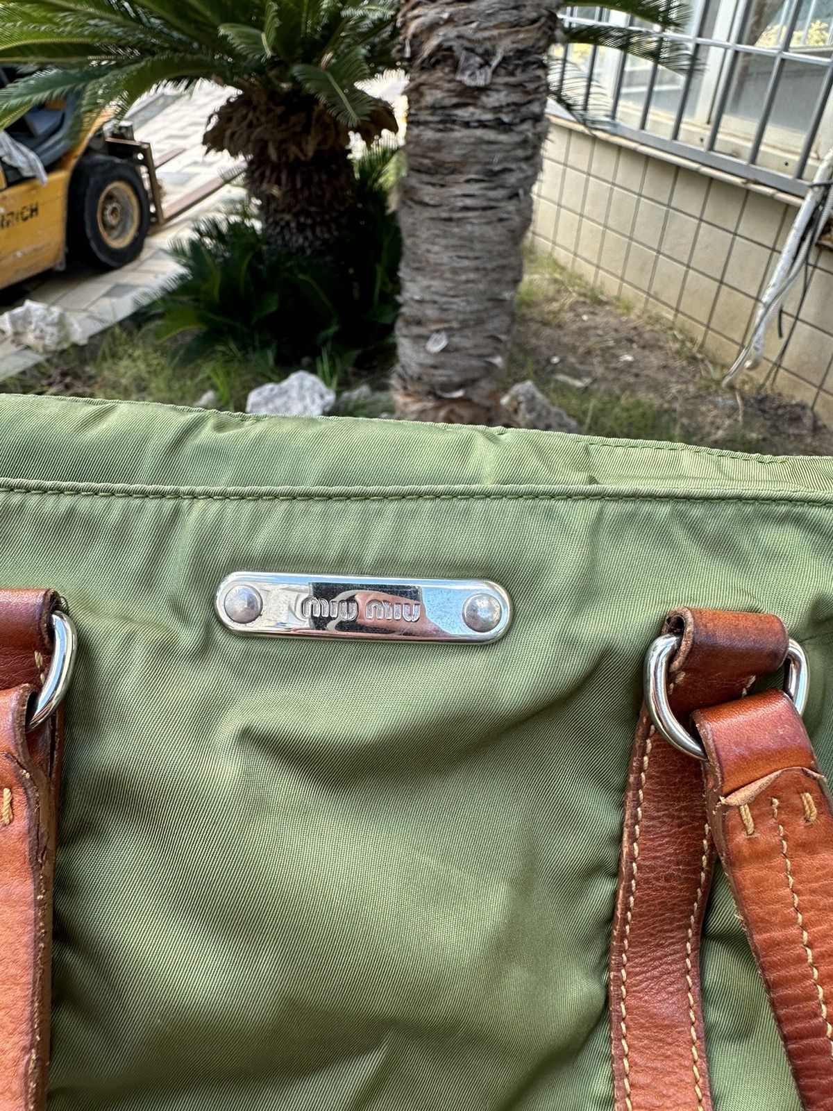 Miu Miu Miu Miu Nylon Green Bag RARE Size ONE SIZE - 3 Thumbnail