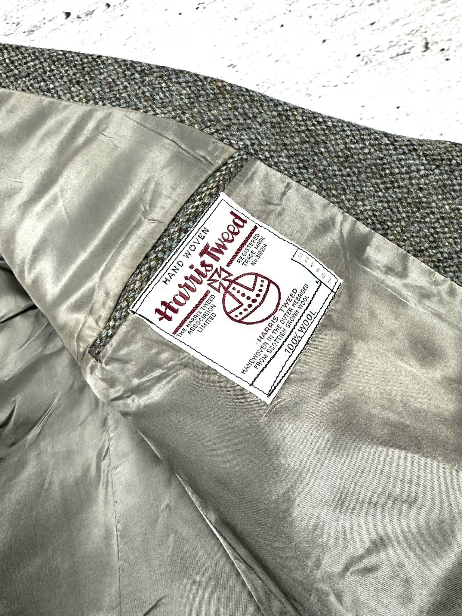 Harris Tweed × Vintage Vintage Harris Tweed wool blazer jacket 80s 90s Size 50L - 4 Thumbnail