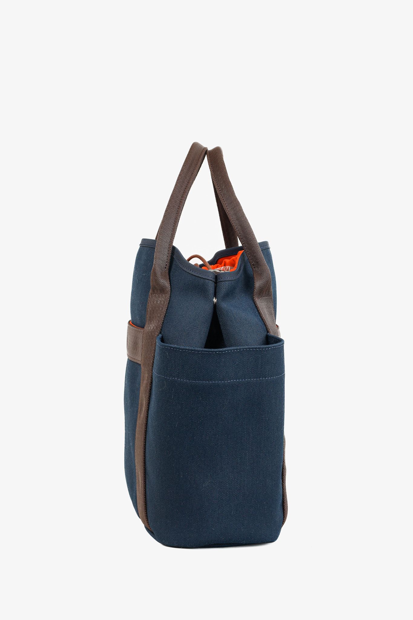 Hermes Hermes Grooming Bleu Navy & Feu Canvas Bag Size ONE SIZE - 3 Thumbnail