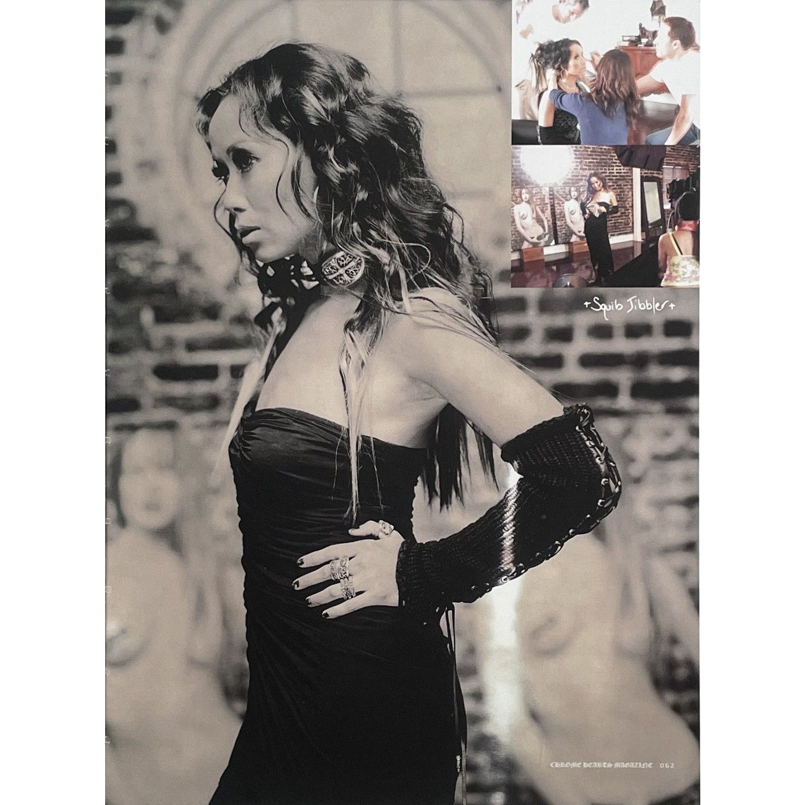 Chrome Hearts × Vintage Chrome Hearts vintage Hot lady photo Poster framed 9x11 Size ONE SIZE - 2 Thumbnail
