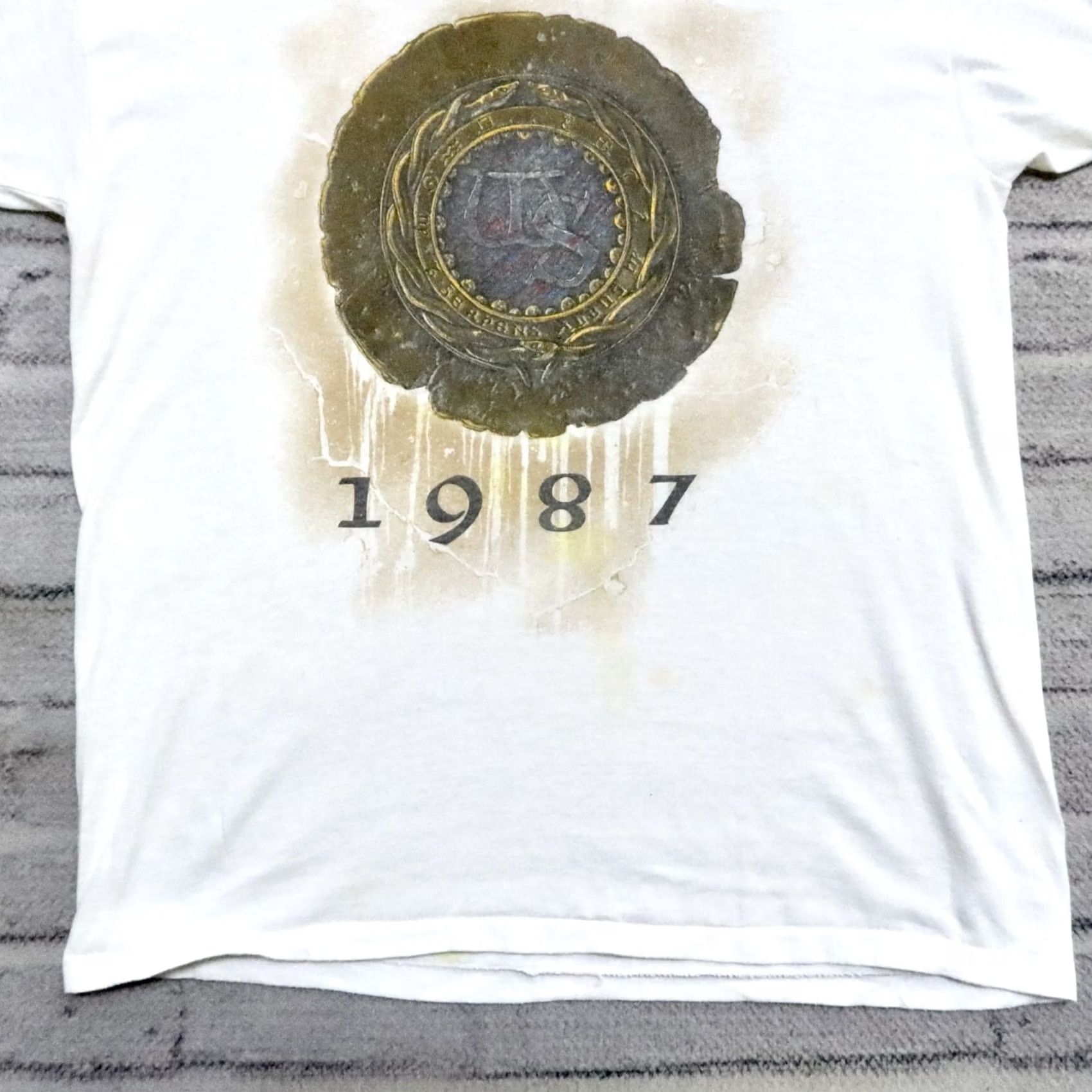 Vintage Vintage Whitesnake 1987 Band World Tour Shirt XL White Men’s Shirt XL White Vintage 80s Band World Tour Shirt Mens Size US XL / EU 56 / 4 - 3 Thumbnail