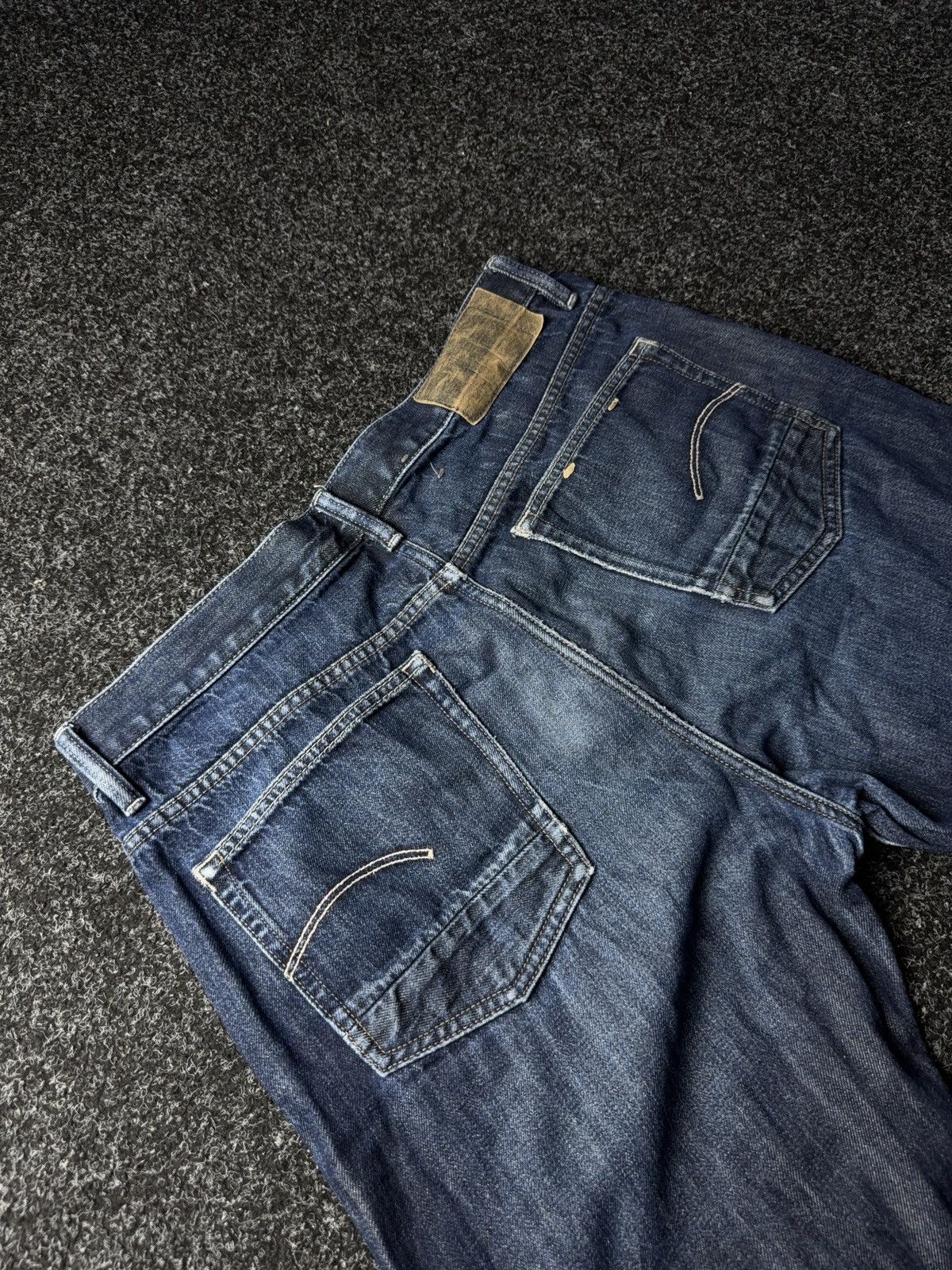 G-Star 00s Y2K G-Star RAW 3301 Straight Jeans Vintage Wash Size US 35 - 16 Thumbnail