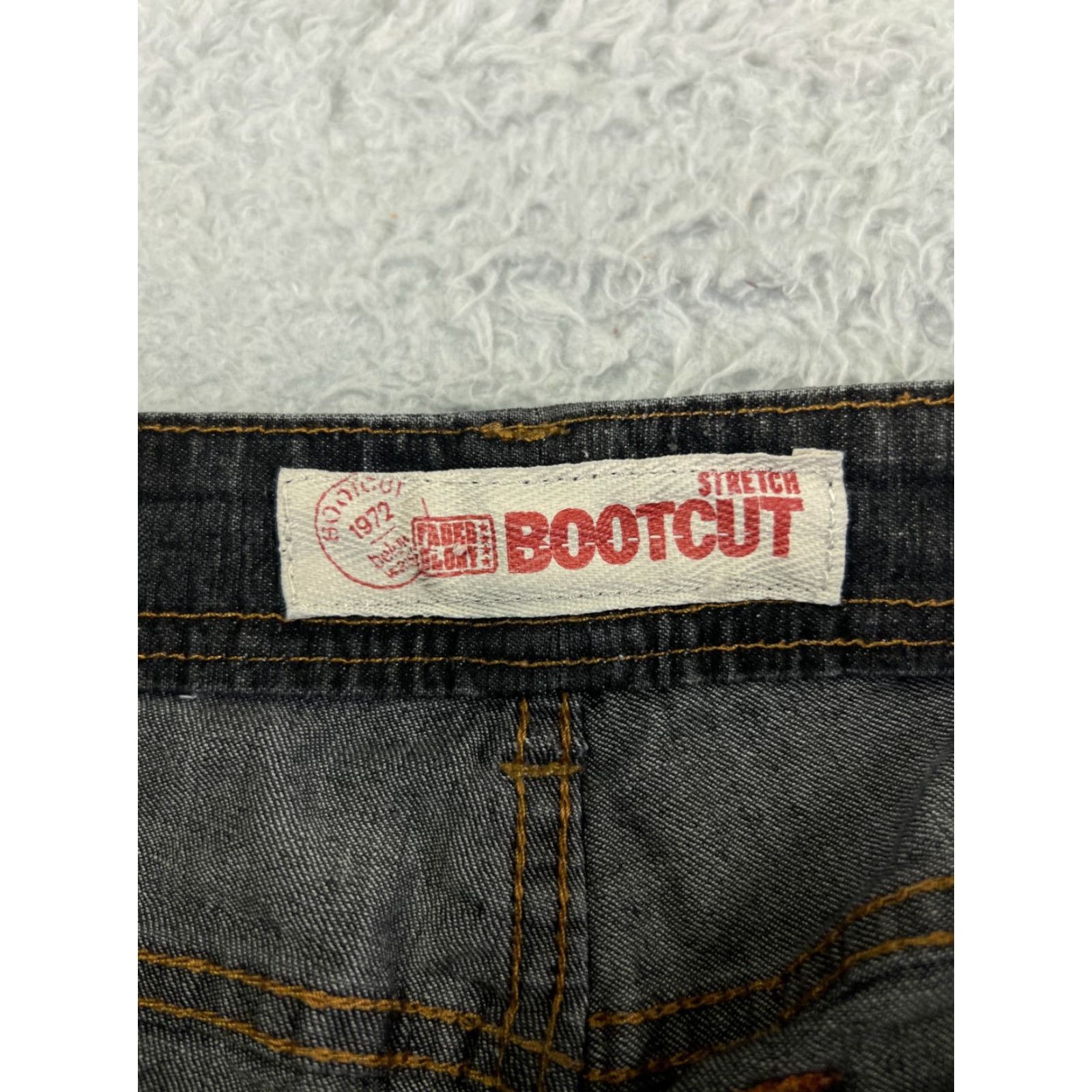 Faded Glory Faded Glory Jeans Womens Black Denim Bootcut Stretch Mid Rise 31x27 Jeans Size 24" / US 00 / IT 34 - 6 Thumbnail