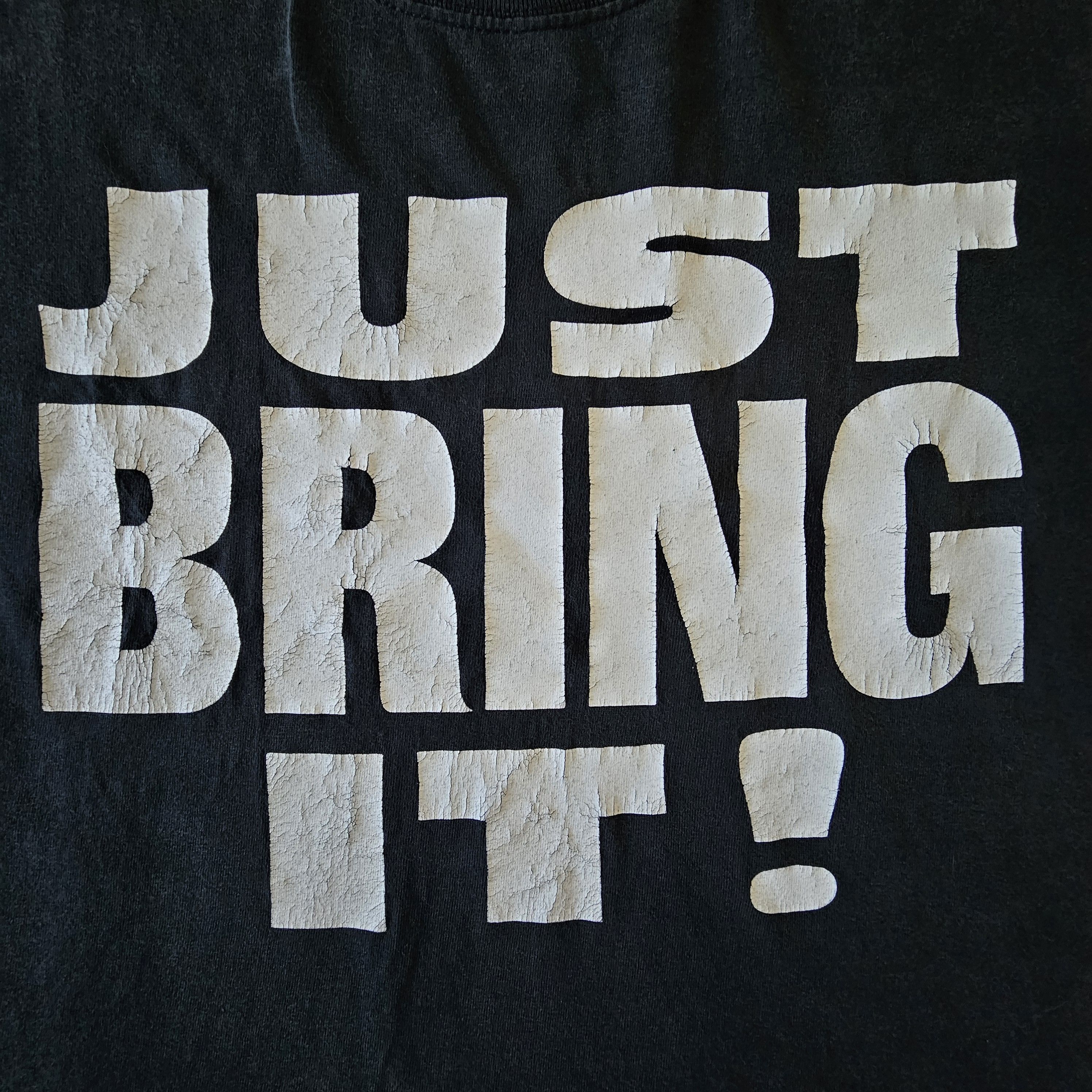 WWE × WWF Vintage 2000 WWF The Rock Just Bring It tee shirt Size US XL / EU 56 / 4 - 2 Thumbnail