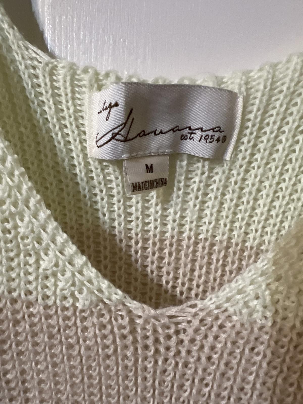 Other Knit Tank Top with 'Salty' Embroidery coastal grandma M Size ONE SIZE - 4 Thumbnail