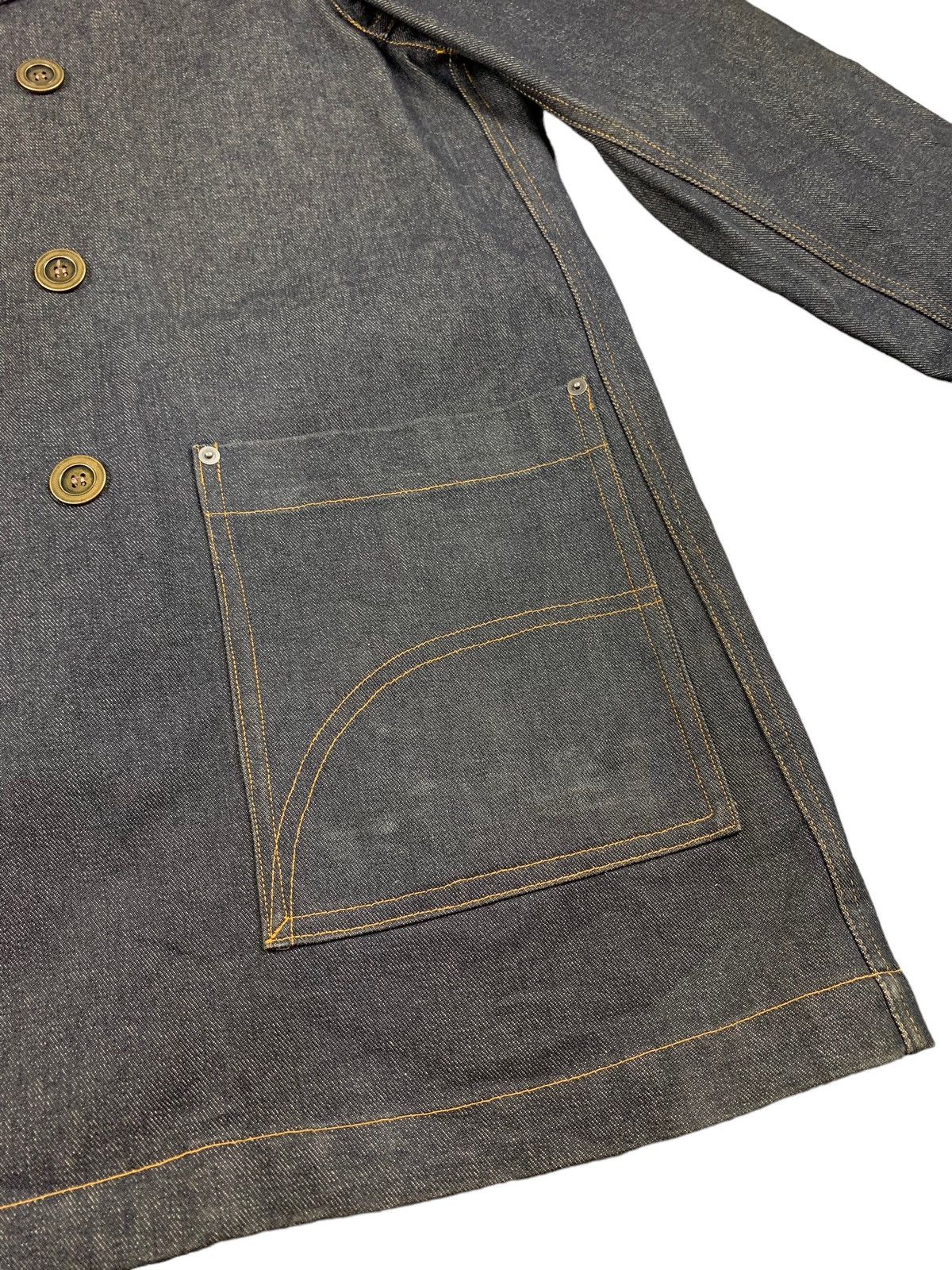 Issey Miyake Plantation by Issey Miyake Denim Overcoat Jacket Size US L / EU 52-54 / 3 - 5 Thumbnail