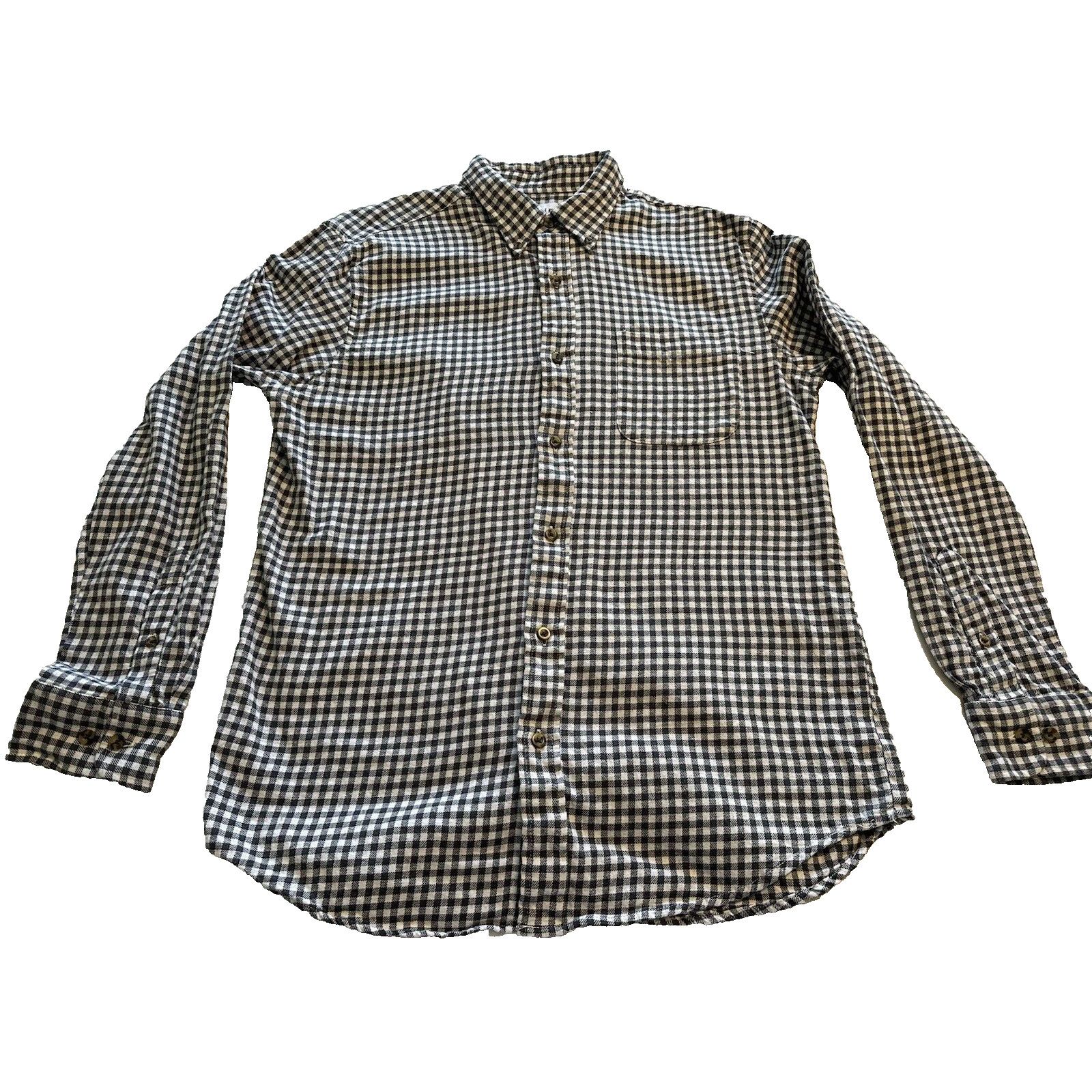 Saddlebred Saddlebred Button Flannel Shirt Black/White Check Medium Size US M / EU 48-50 / 2 - 1 Thumbnail
