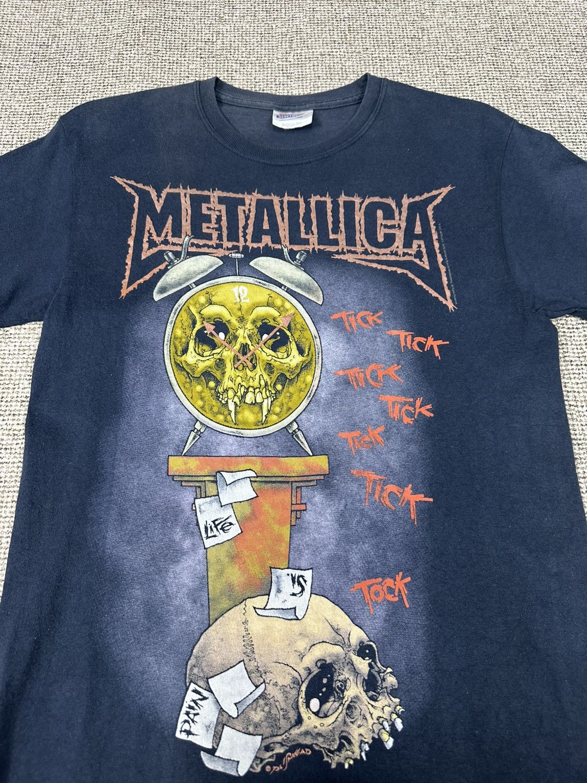 Band Tees Vintage Metallica Death is Pain Pushead Tshirt A994 Size US XS / EU 42 / 0 - 2 Thumbnail