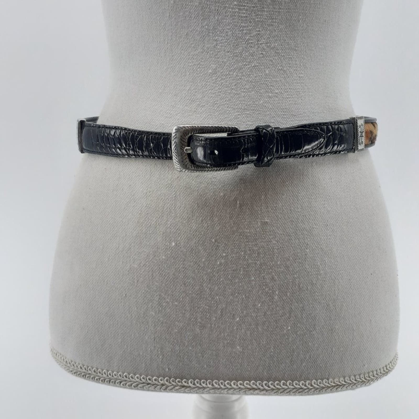 Brighton Vintage Brighton Belt Calf Hair Fur Zebra leopard Croc M Size ONE SIZE - 7 Thumbnail