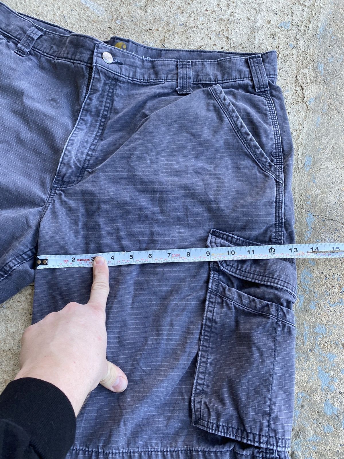 Carhartt × Vintage Vintage Y2K Carhartt Cargo Faded Distressed Shorts Size US 40 / EU 56 - 11 Thumbnail