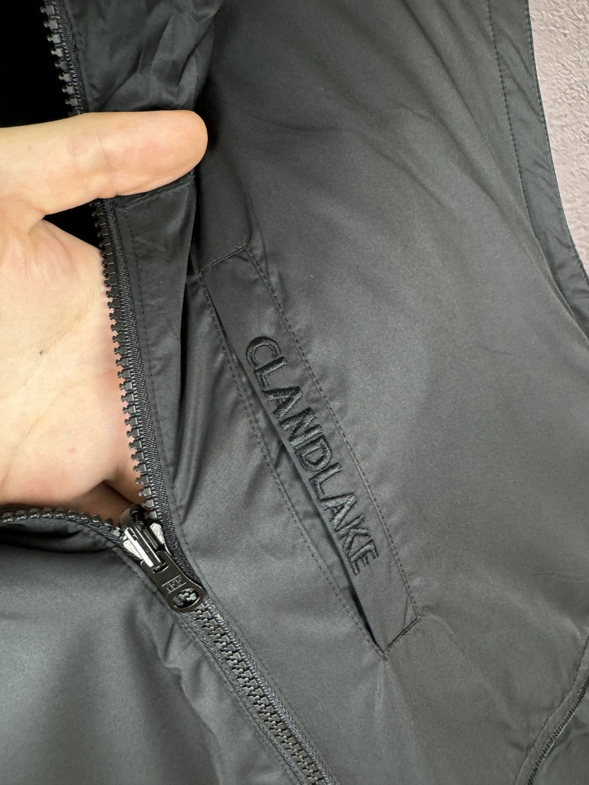 Japanese Brand Clandlake Japana black reversible nylon fleece vest Size US XL / EU 56 / 4 - 7 Thumbnail