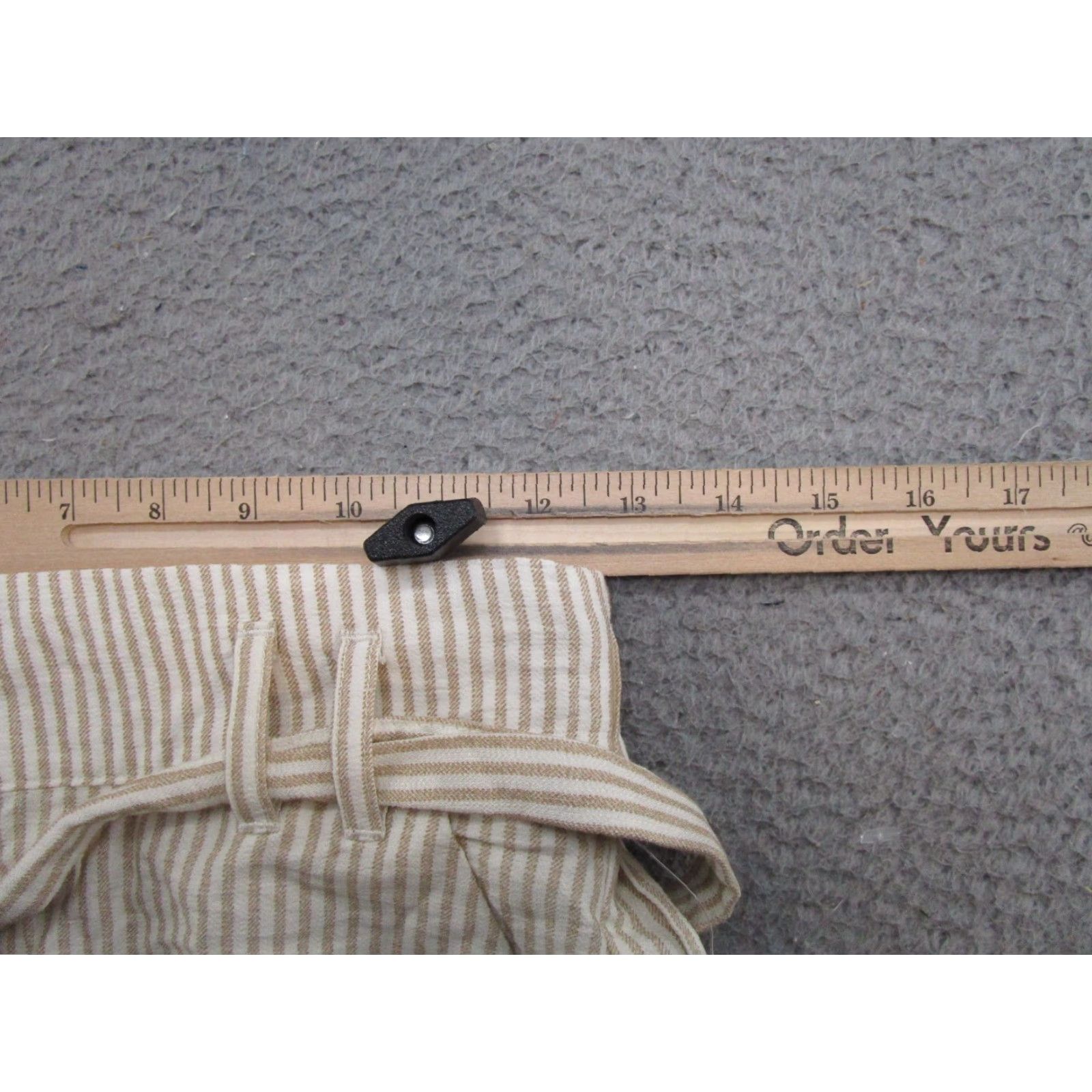 Vintage VINTAGE Maurices Women's Striped Beige Baggy Fit Elastic Waist Pants XS NEW Size 26" / US 2 / IT 38 - 7 Thumbnail