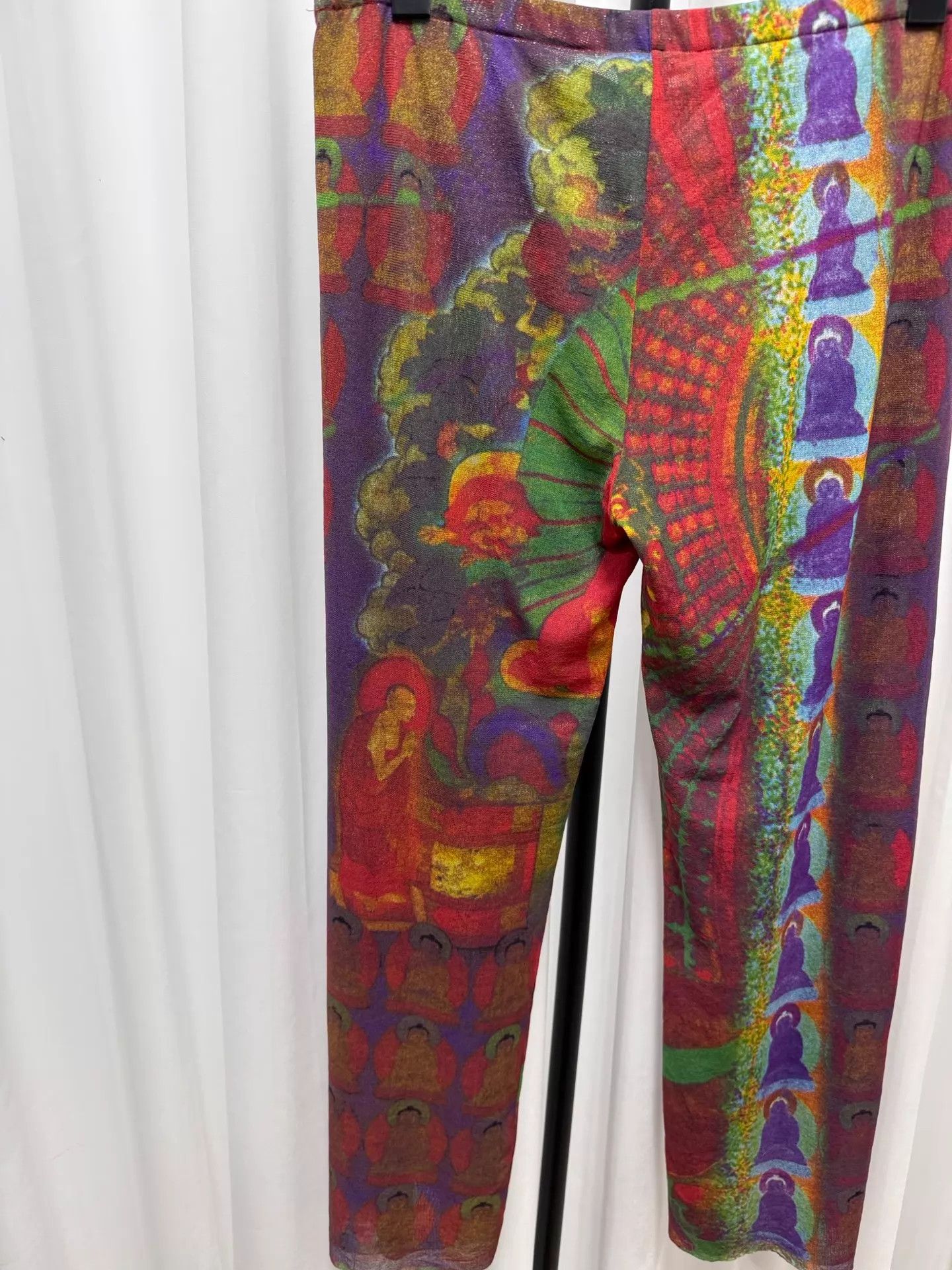 Vivienne Tam Vivienne Tam Buddha Print Pants Size 26" / US 2 / IT 38 - 6 Thumbnail