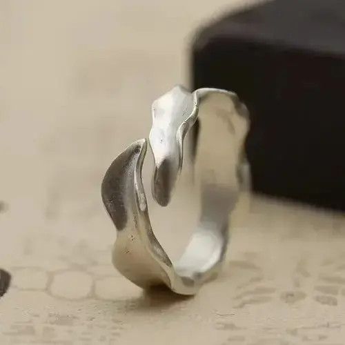 Other Wavy adjustable S990 Sterling Silver Ring Size ONE SIZE - 2 Thumbnail