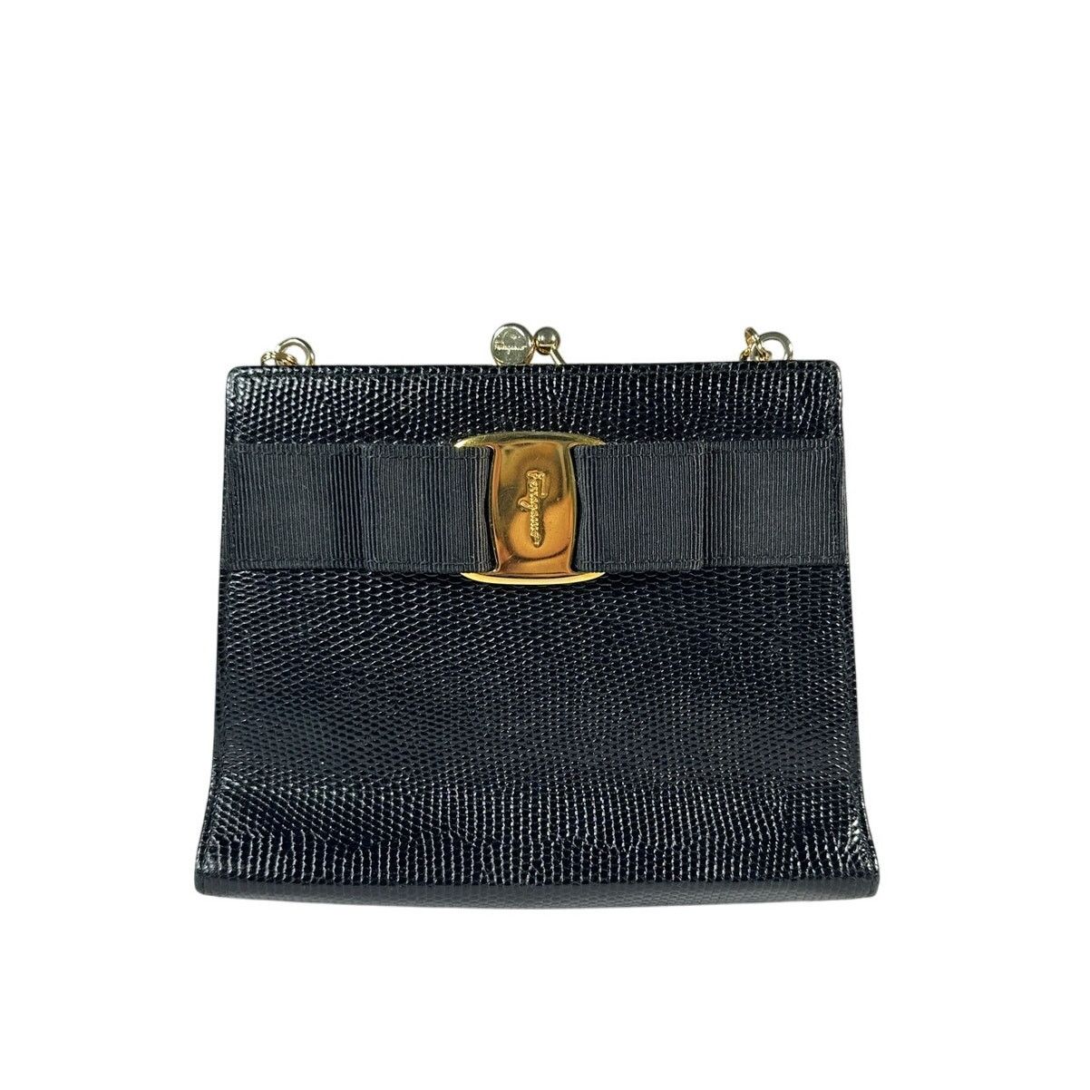 Salvatore Ferragamo SALVATORE FERRAGAMO Vara Bow Kiss Lock Chain Shoulder Bag Size ONE SIZE - 3 Thumbnail