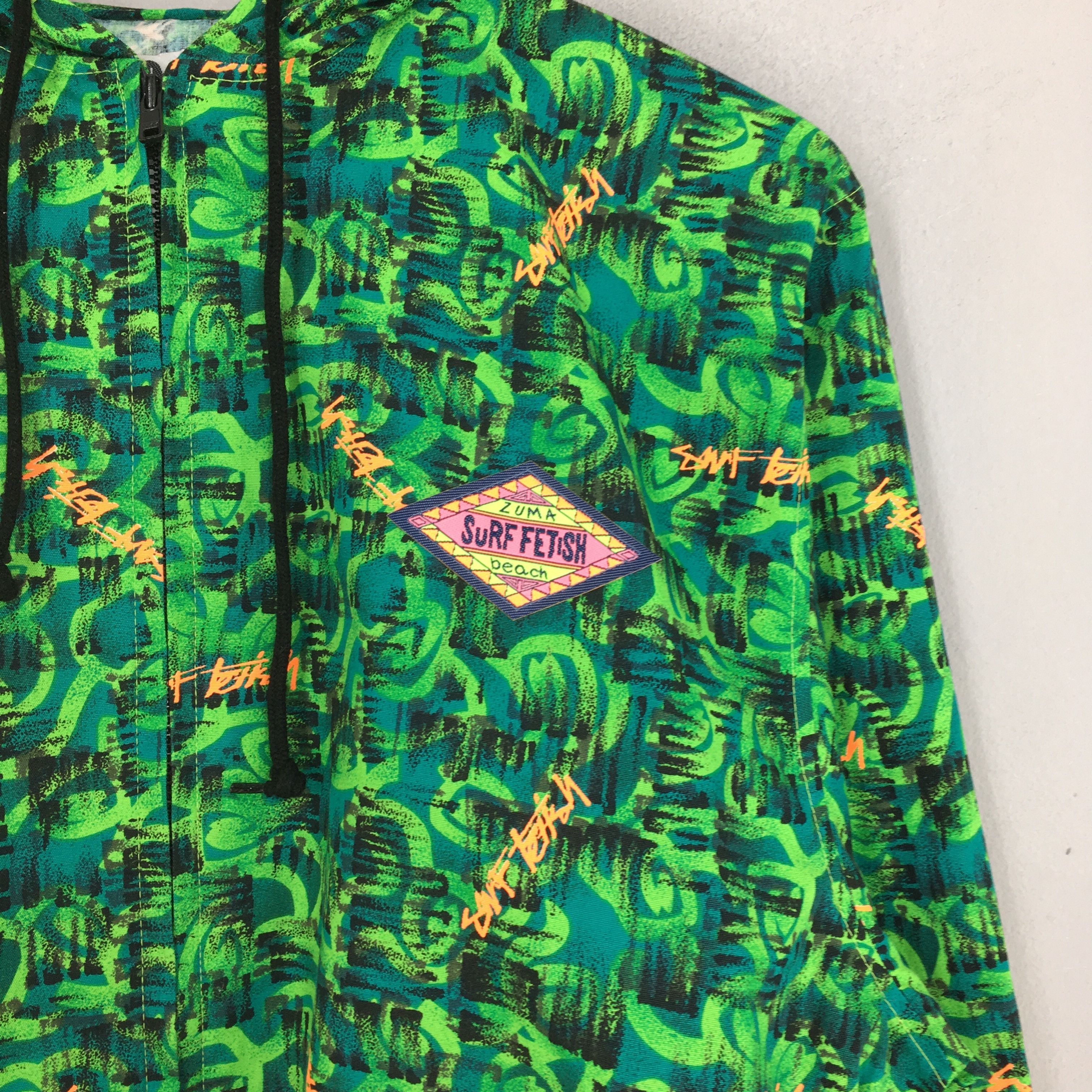 Other Vintage 90's Surf Fetish Hoodie Abstract Pattern Surf Jacket Size US M / EU 48-50 / 2 - 6 Thumbnail