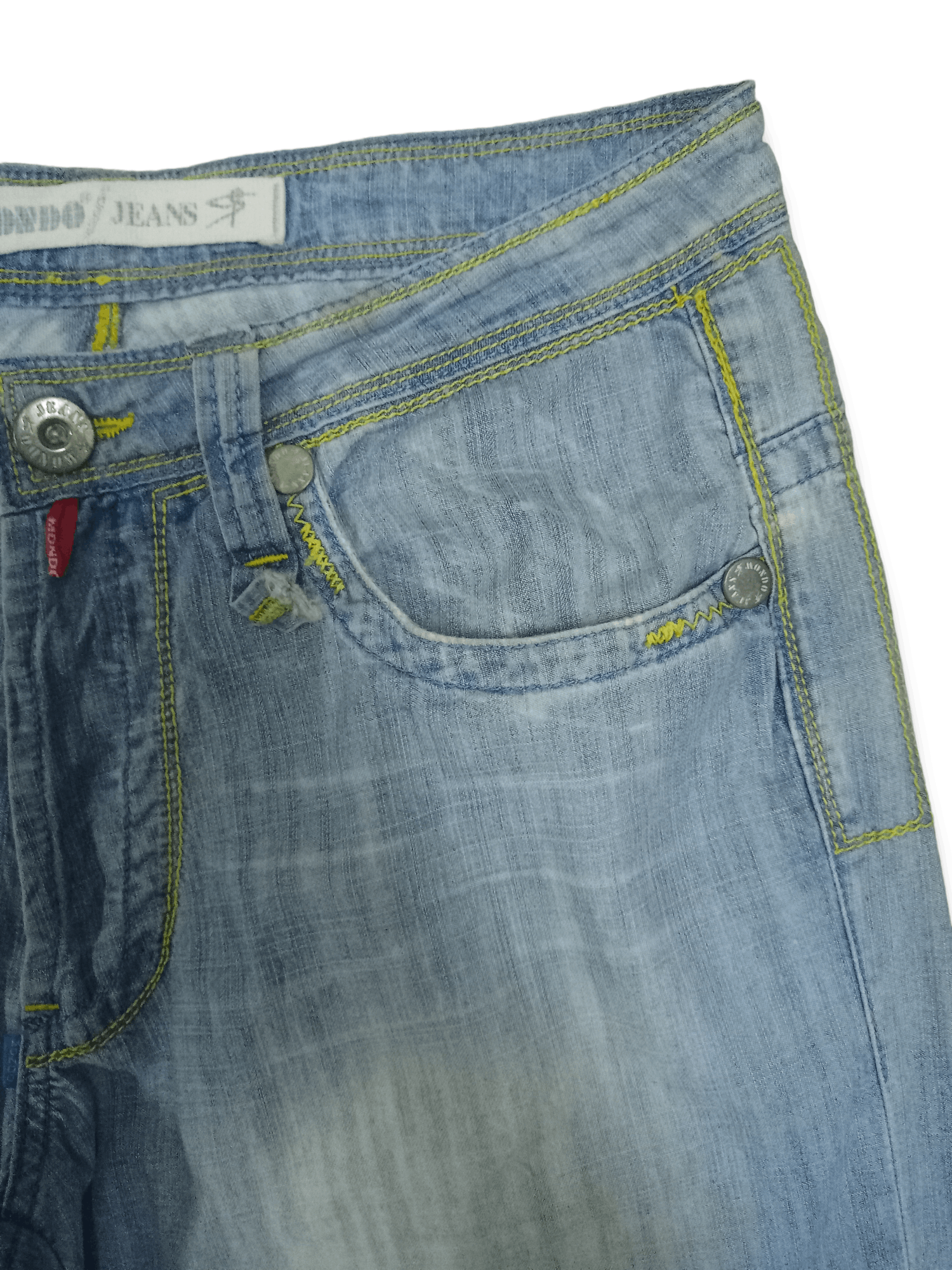 Other Vintage Mondo Jeans Light Wash Baggy Denim Pants Size US 33 - 7 Thumbnail