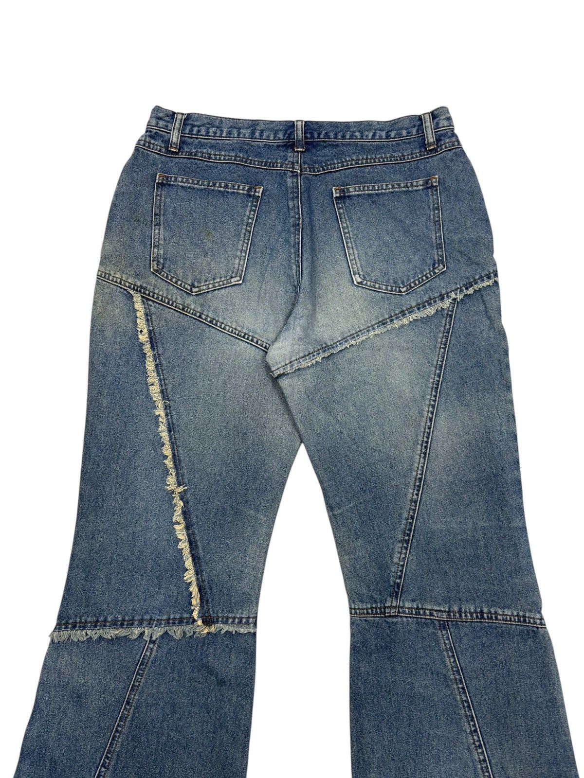 If Six Was Nine Tornado Mart Recontructed Style Flare Bootcut Paleo2 Jeans Size 31" - 6 Thumbnail