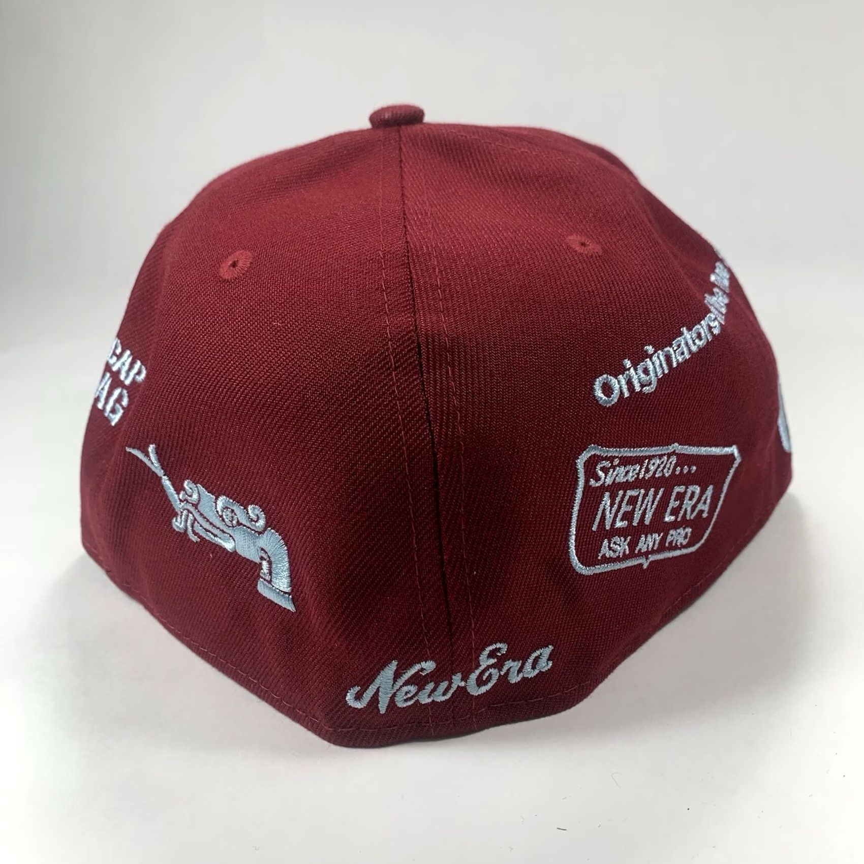 New Era VINTAGE Mexico New Era 59Fifty Baseball Soccer Red Fitted Hat Cap Men’s 7 1/2 Size ONE SIZE - 4 Thumbnail