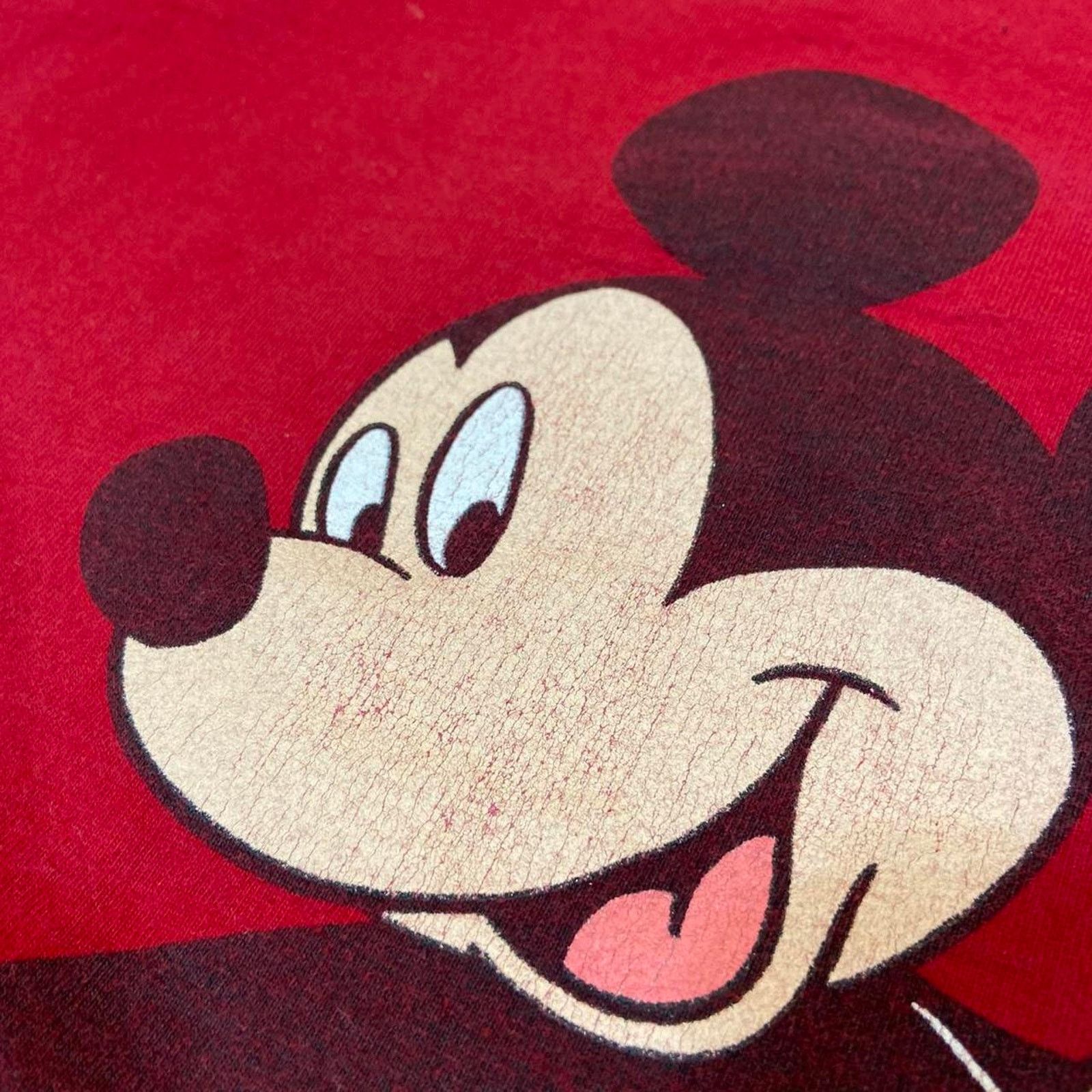 Disney 90s red mickey mouse tee shirt Size US XXL / EU 58 / 5 - 2 Thumbnail