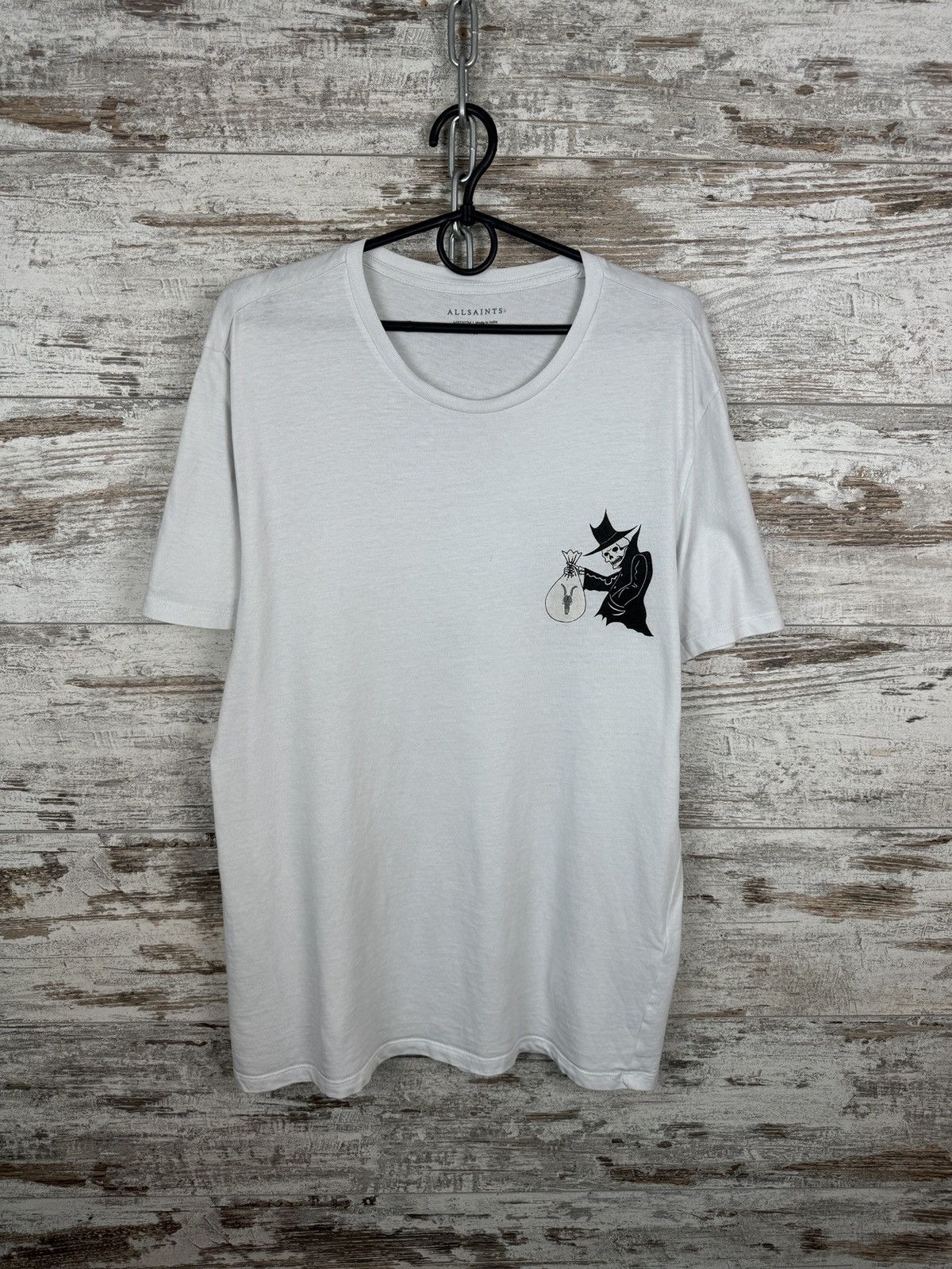 Allsaints Mens Vintage Allsaints LOOT SS CREW T-shirt logo tee Japan Size US M / EU 48-50 / 2 - 2 Thumbnail