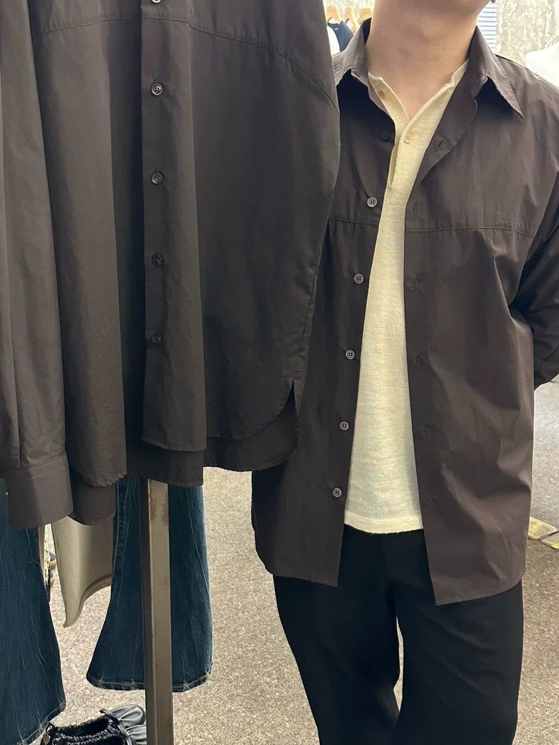 Dries Van Noten dries van noten Coffee shirt 2503-Nextarrow Size US M / EU 48-50 / 2 - 1 Thumbnail