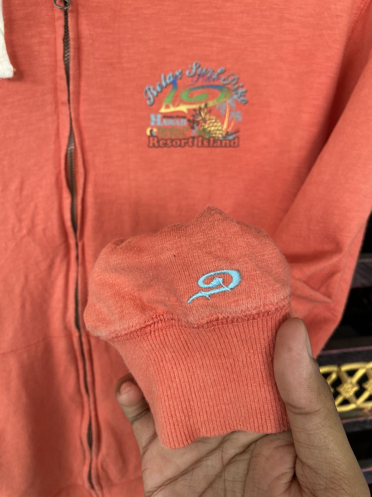 Vintage 🔥 Rare 🔥 Vintage Surf Piko Hoodie Embroidery Design Size US XL / EU 56 / 4 - 4 Thumbnail