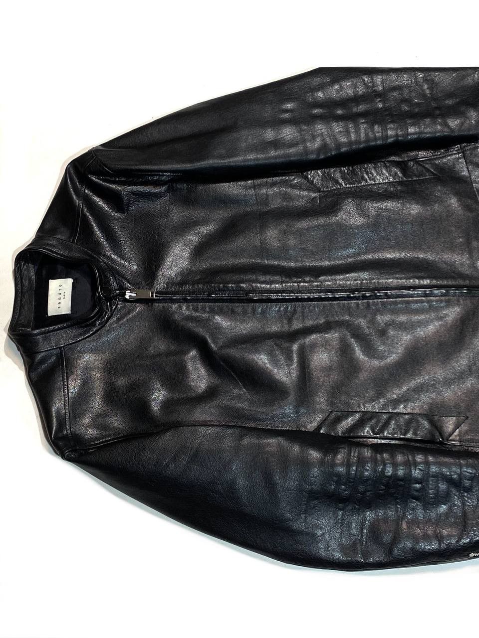 Sandro Sandro Paris Men Leather Jacket Black Biker Motorcycle Size US L / EU 52-54 / 3 - 6 Thumbnail