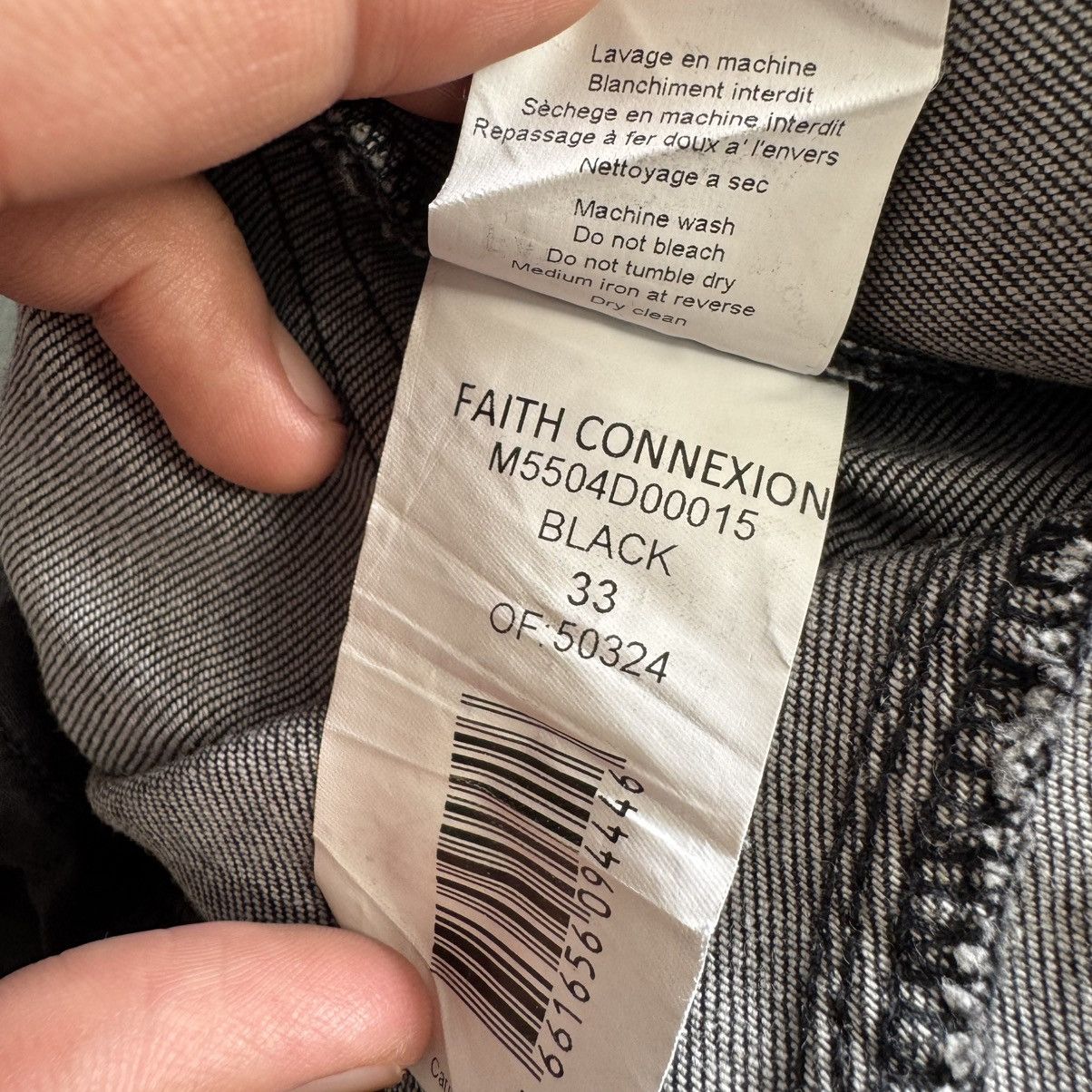 Faith Connexion Cargo zipper biker stone wash jeans Size US 34 / EU 50 - 13 Thumbnail