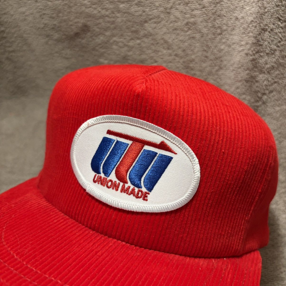 Vintage Vintage Corduroy Trucker Hat Snapback United Transportation Size ONE SIZE - 3 Thumbnail